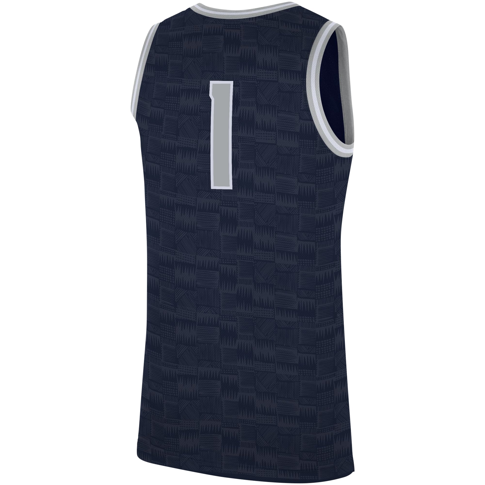 #1 Georgetown Hoyas Jersey Navy - back view