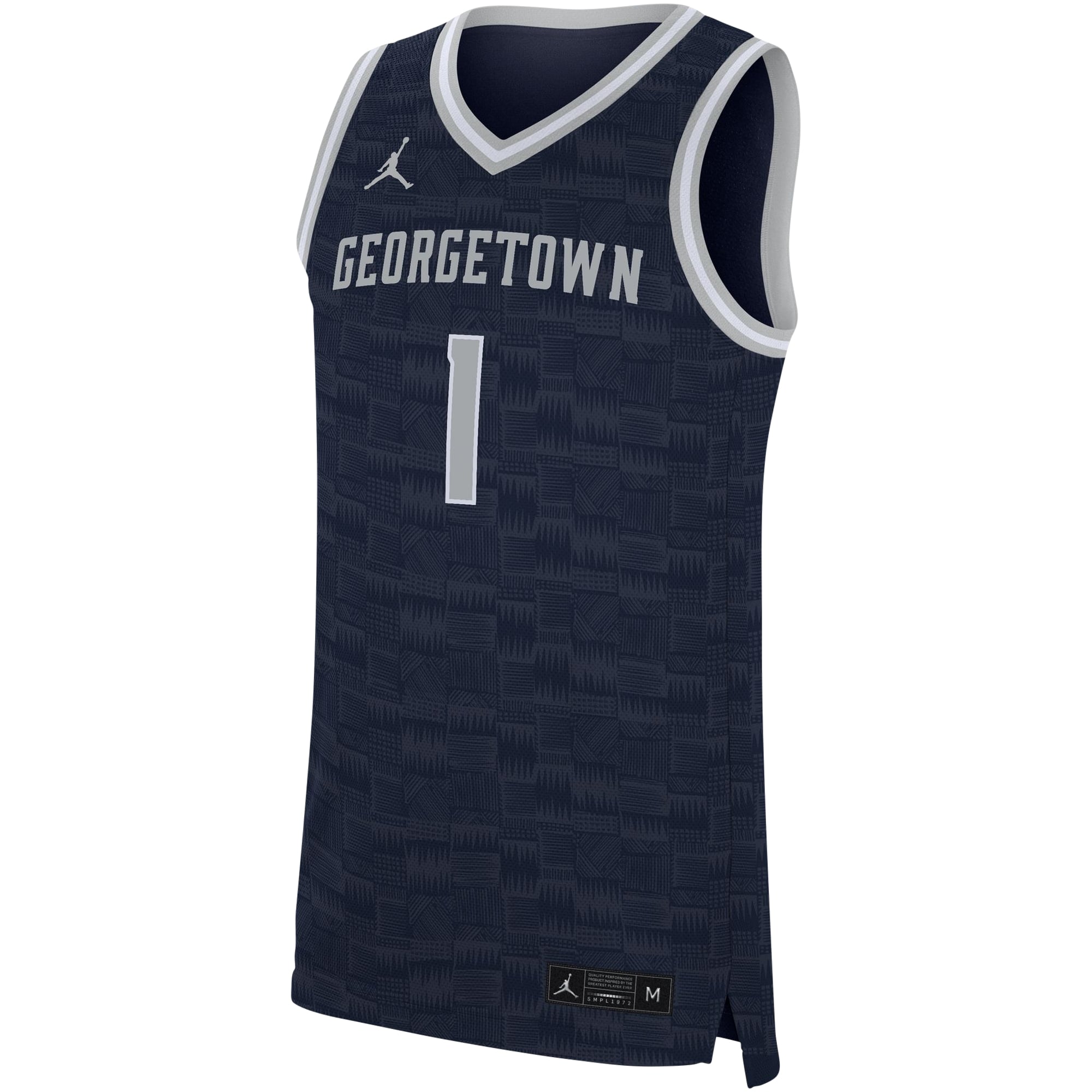 #1 Georgetown Hoyas Jersey Navy - front view
