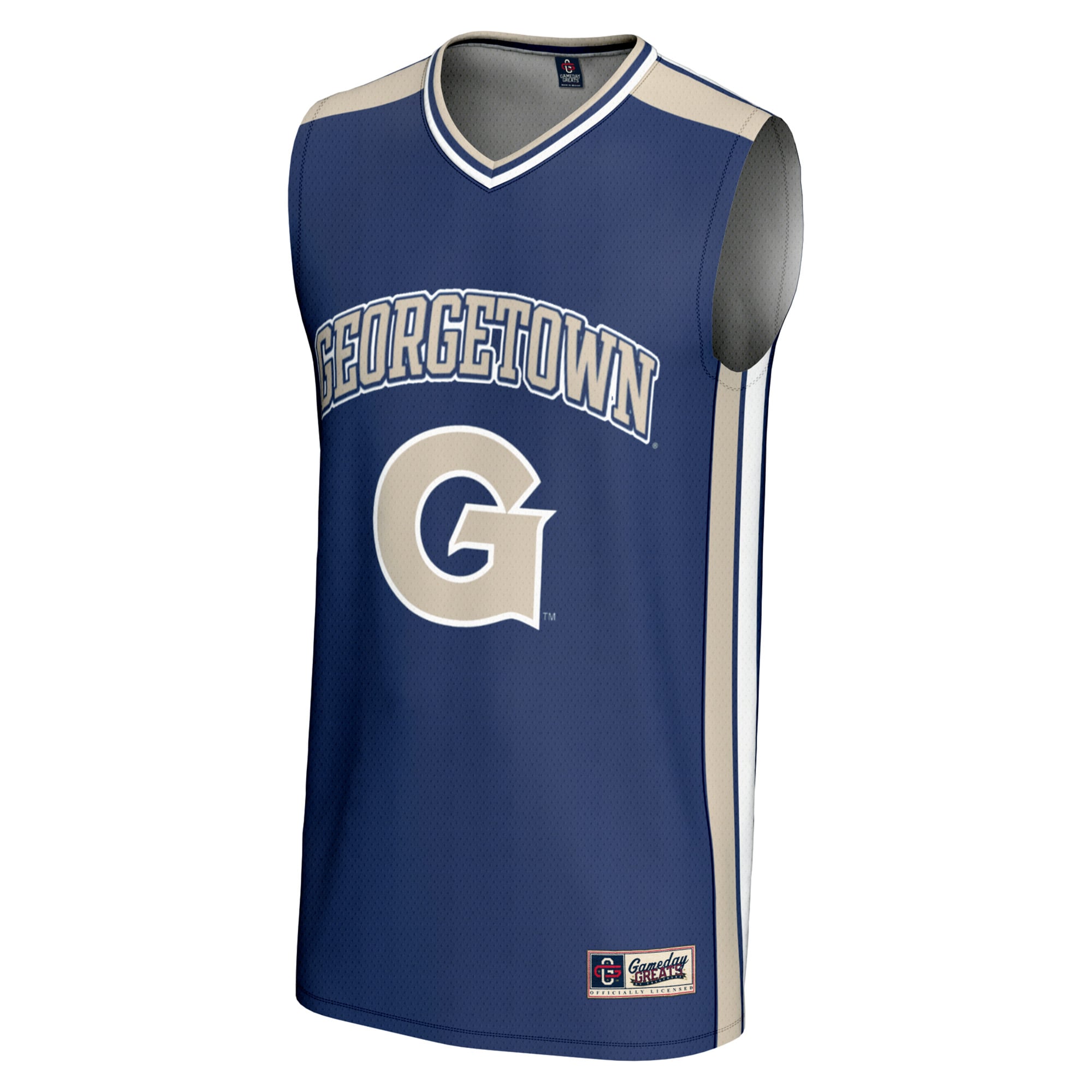 Georgetown Hoyas Spirit Basketball Jersey Navy - front view
