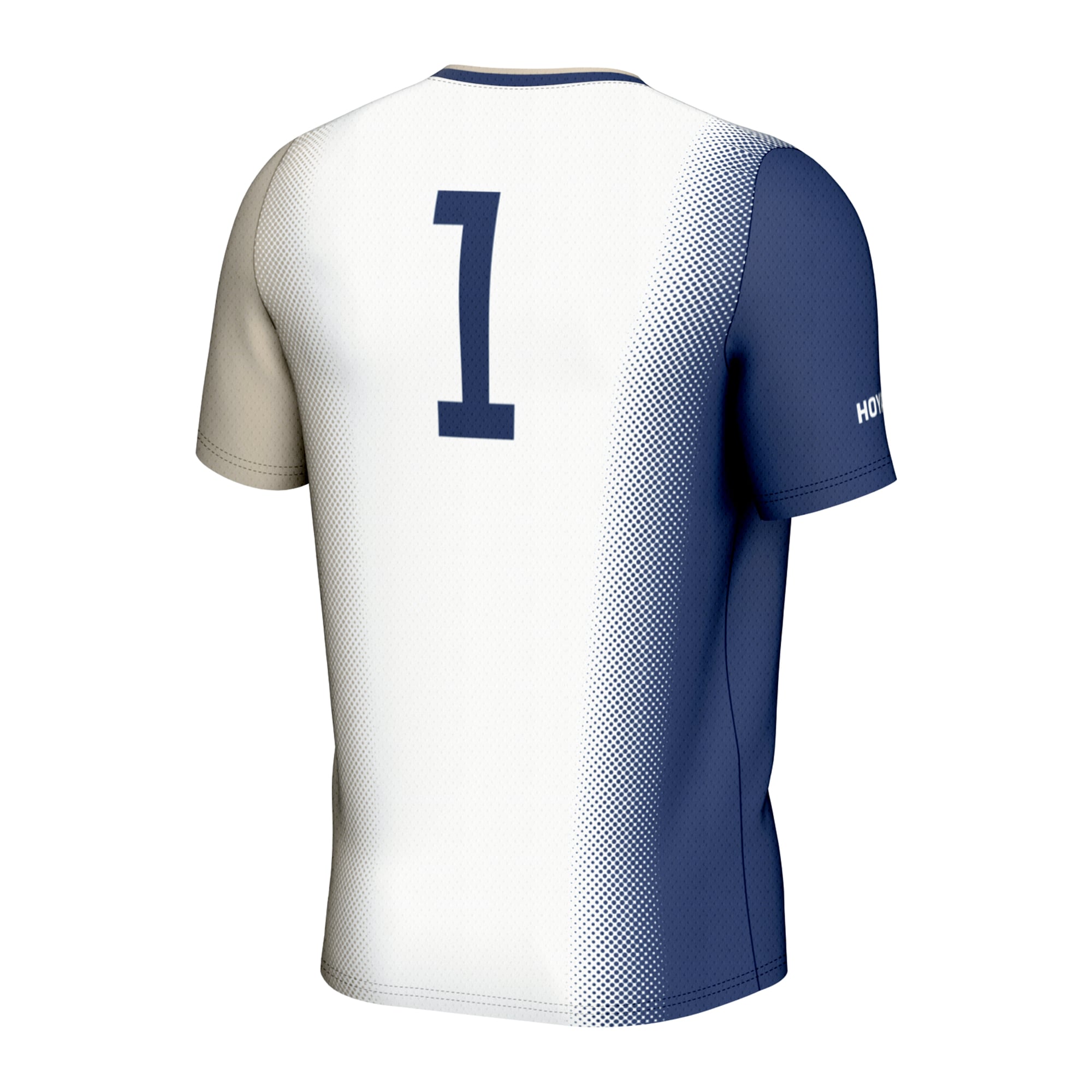 #1 Georgetown Hoyas Unisex Lightweight Women's Soccer Jersey White - back view