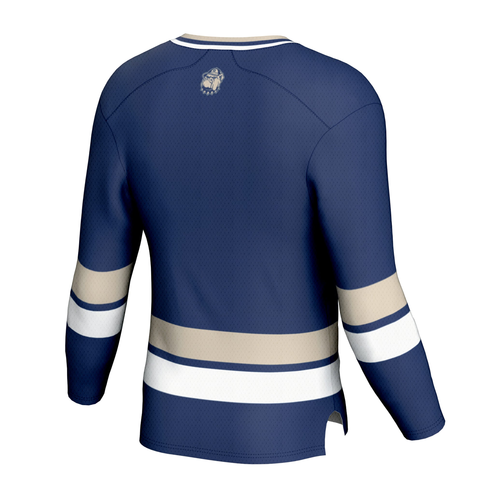 Georgetown Hoyas Youth Spirit Hockey Jersey Navy - back view