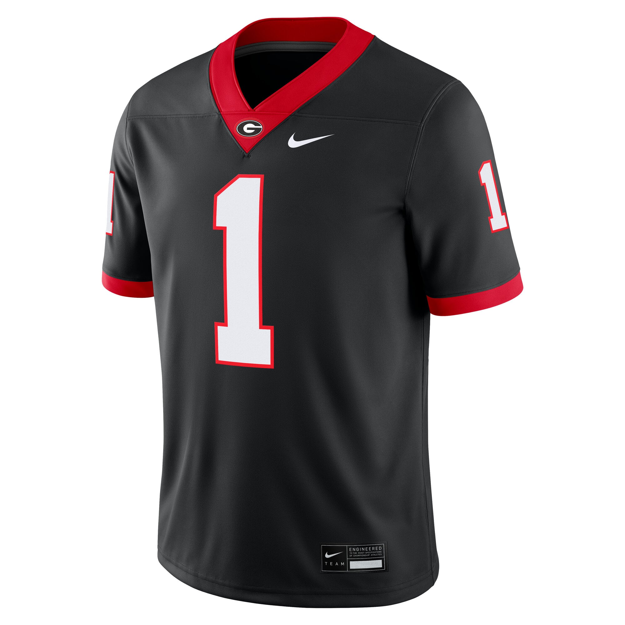 Georgia Bulldogs Alternate Jersey Black - front view