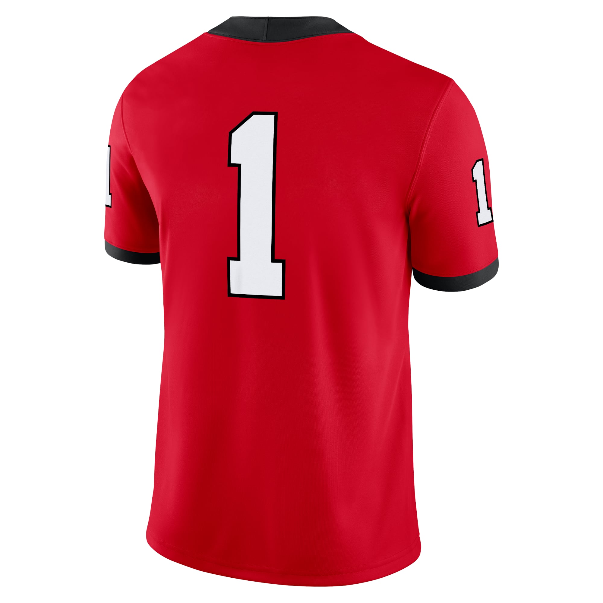 #1 Georgia Bulldogs Jersey Red - back view