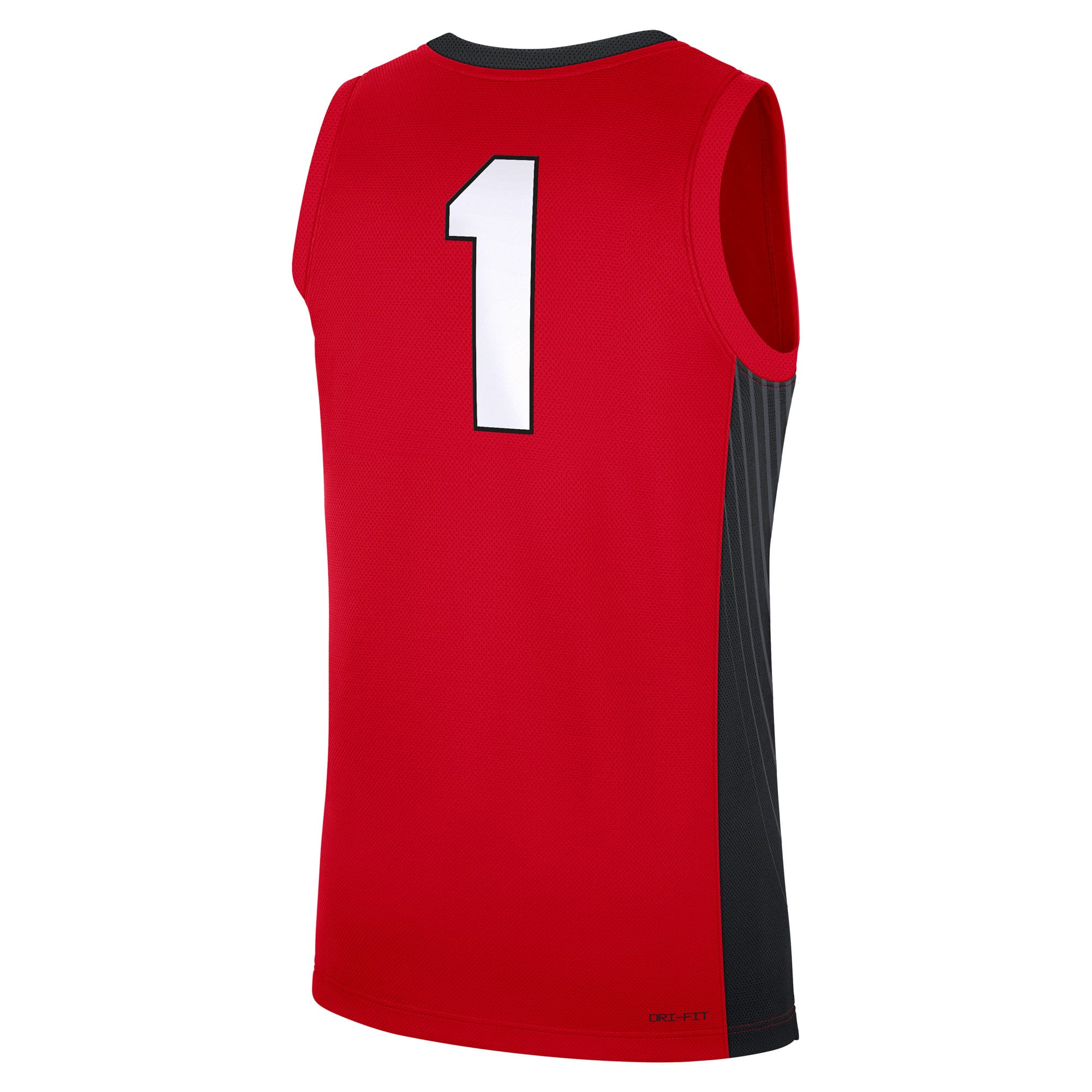 #1 Georgia Bulldogs Road Jersey Red - back view