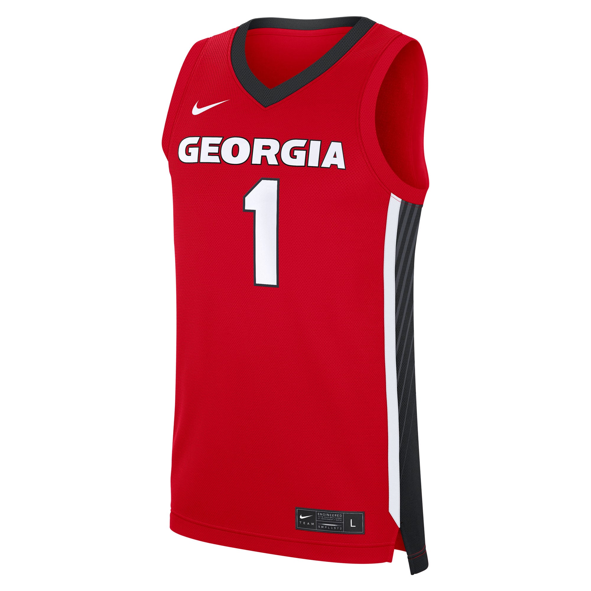 #1 Georgia Bulldogs Road Jersey Red - front view