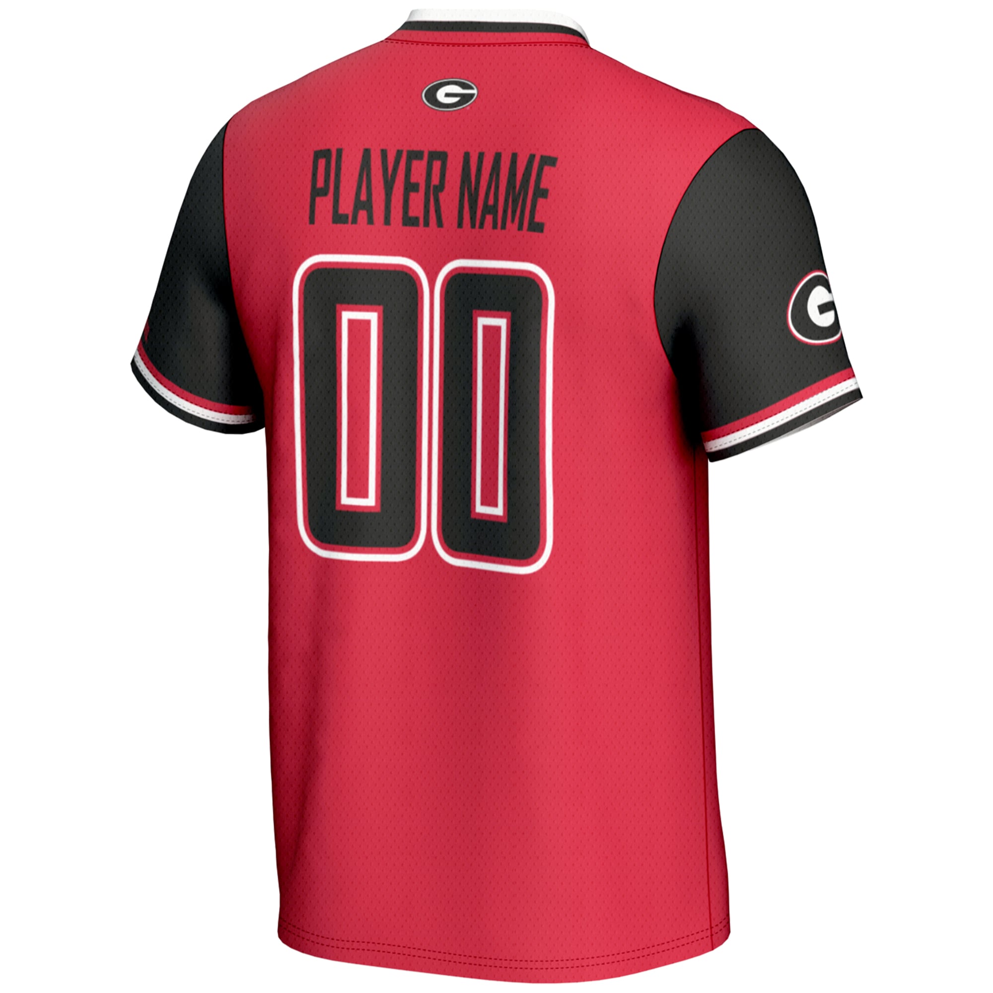 Georgia Bulldogs Unisex Lightweight Softball Jersey Red - back view