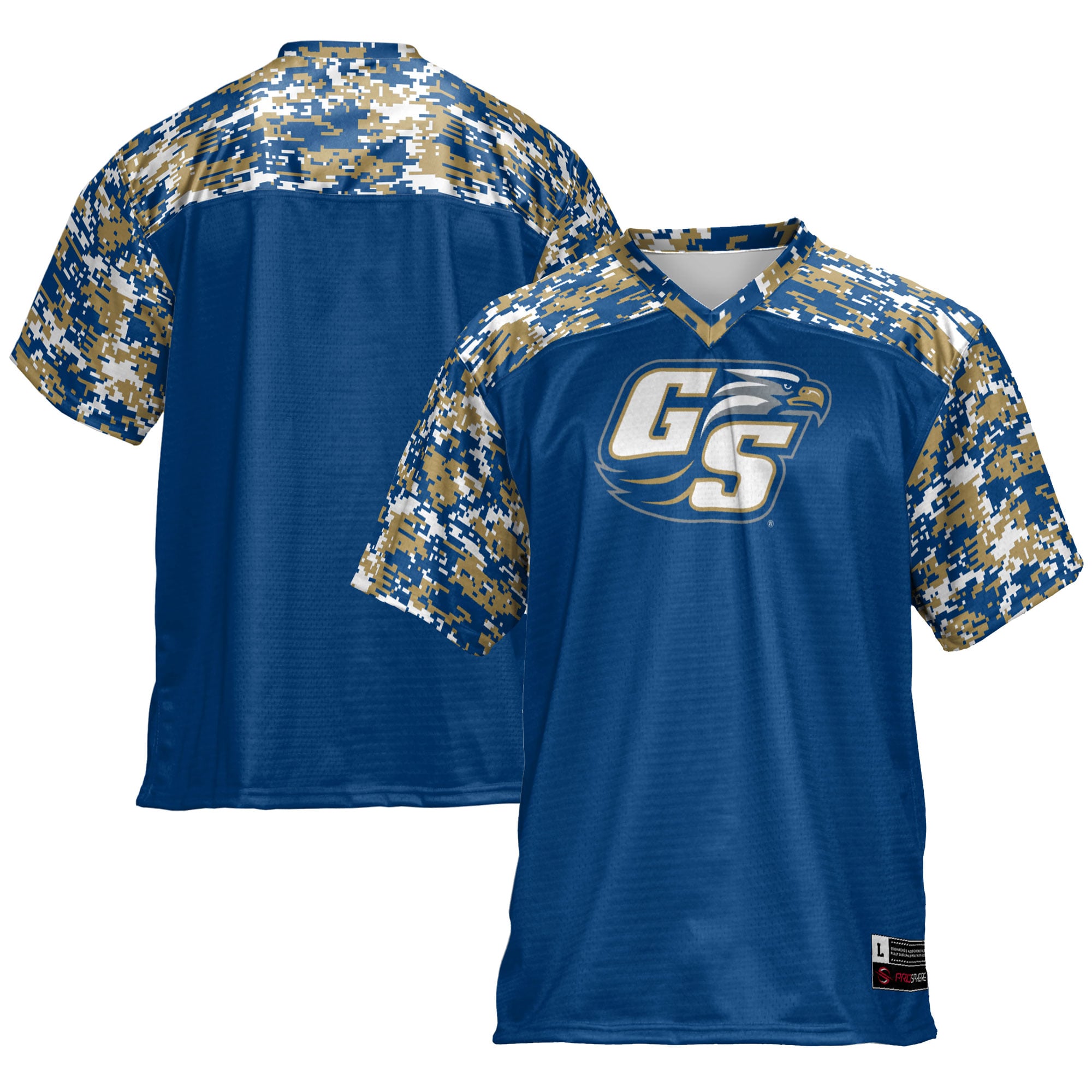Georgia Southern Eagles Football Jersey Blue - front and back view
