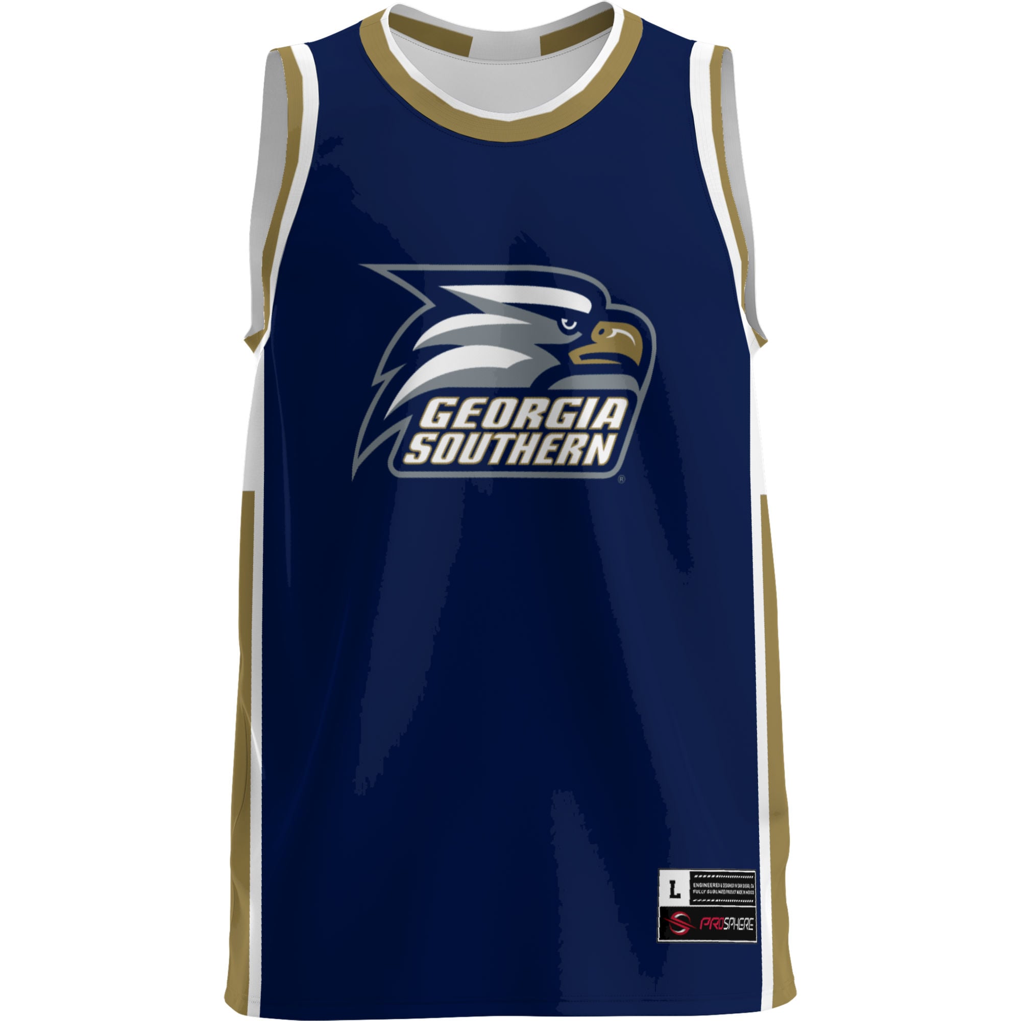 Georgia Southern Eagles Lightweight Basketball Jersey Navy - front view