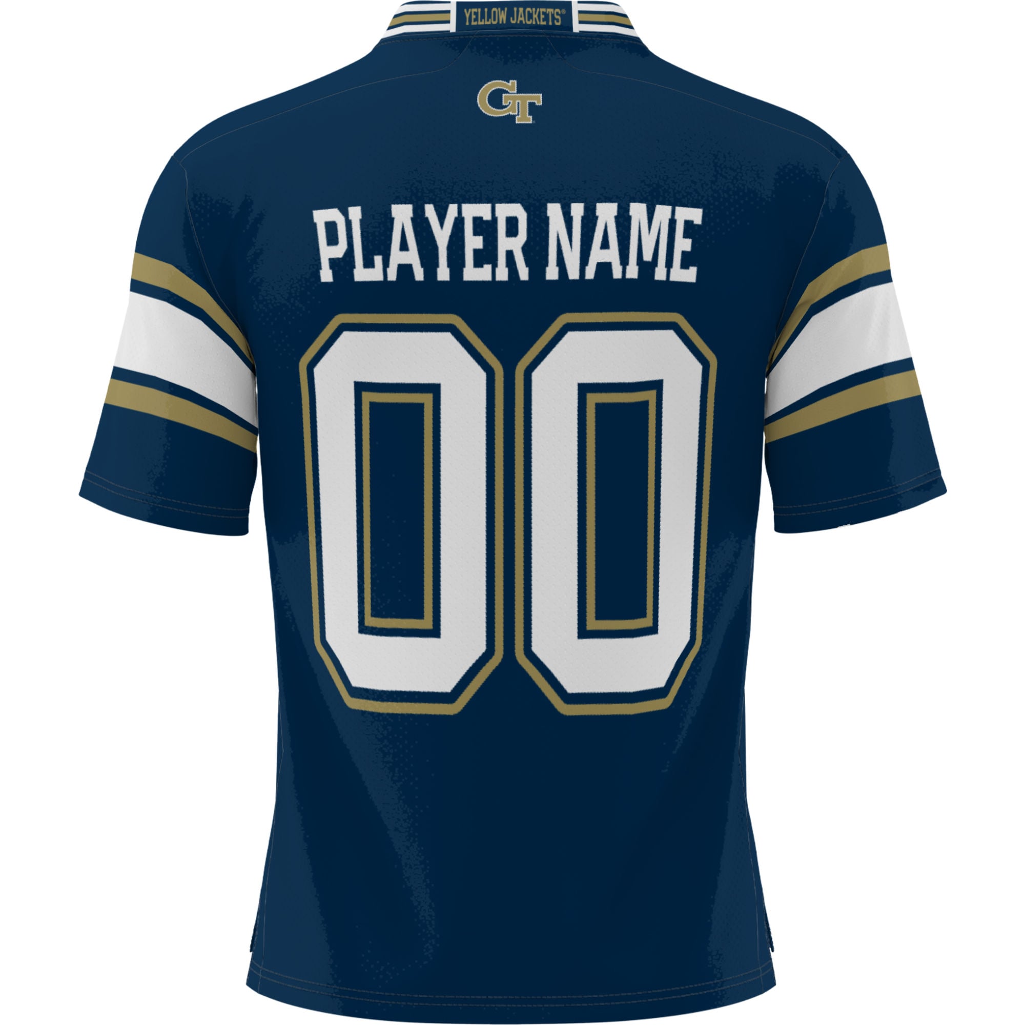 Georgia Tech Yellow Jackets Football Jersey Navy - back view
