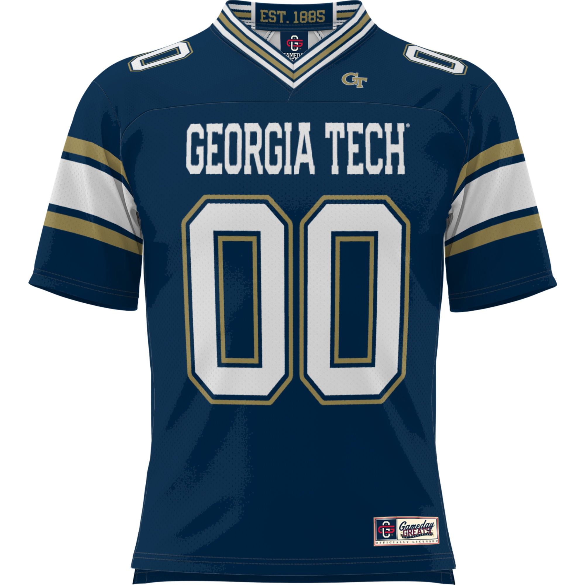 Georgia Tech Yellow Jackets Football Jersey Navy - front view