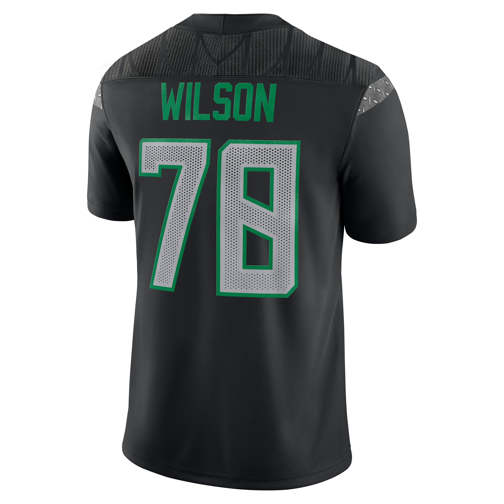 Gernorris Wilson Oregon Ducks Home Jersey Black - back view