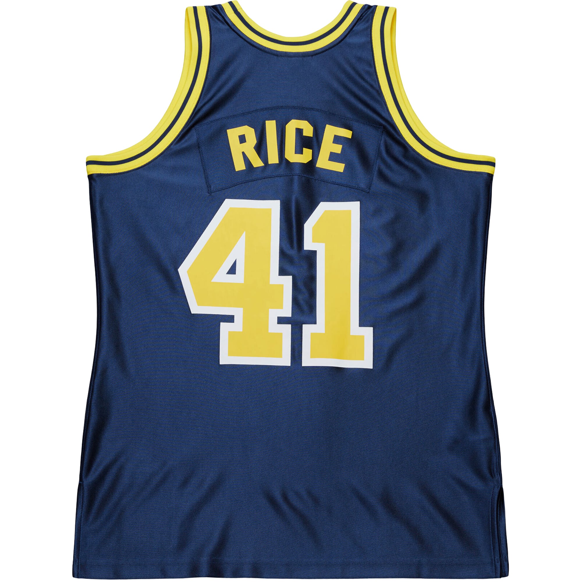 Glen Rice Michigan Wolverines 1988/89 Jersey Navy - back view