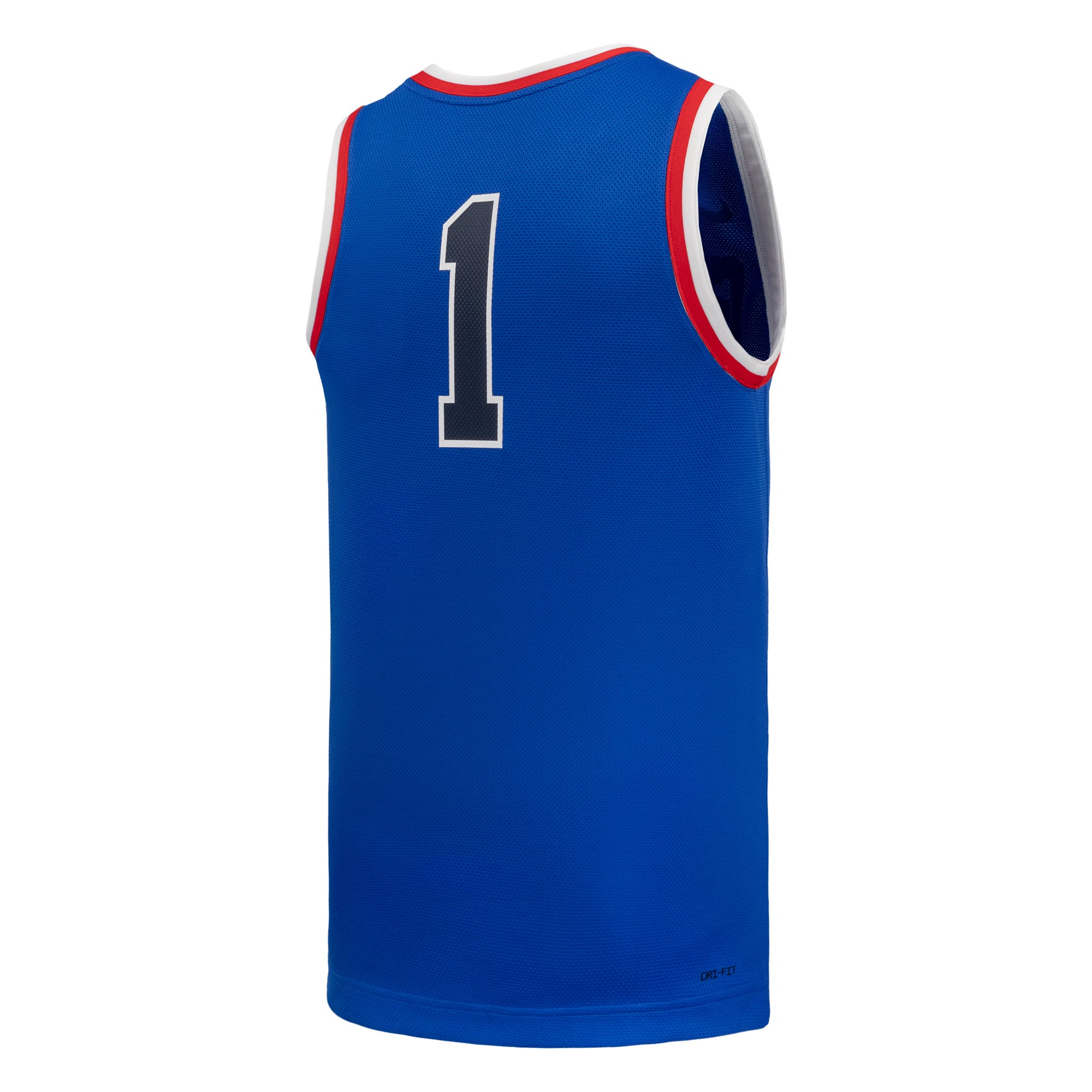 #1 Gonzaga Bulldogs Basketball Jersey Royal - back view