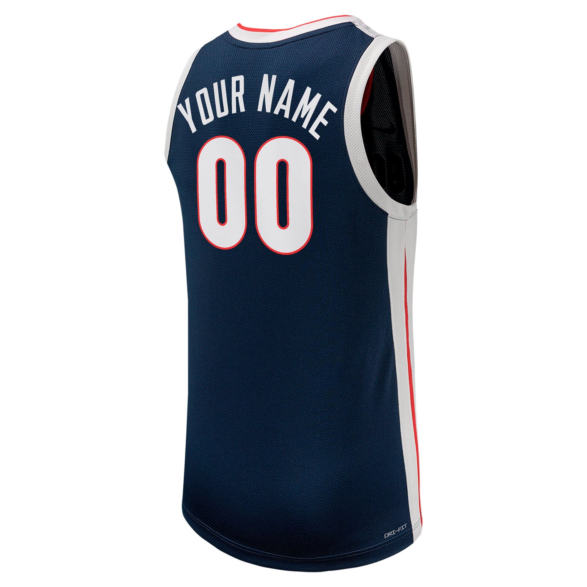 Gonzaga Bulldogs Unisex Custom Jersey Navy - back view