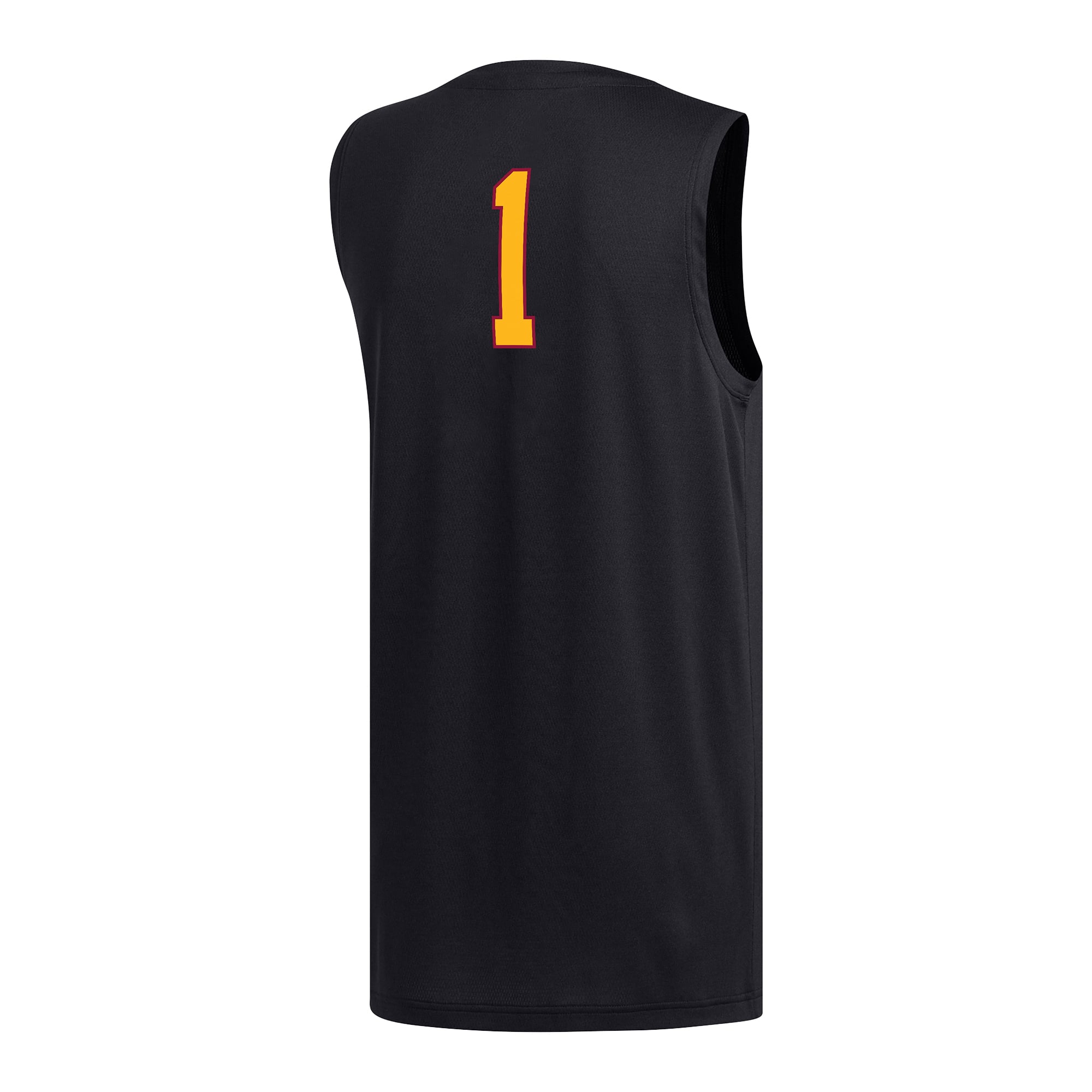 #1 Grambling Tigers Basketball Jersey Black - back view