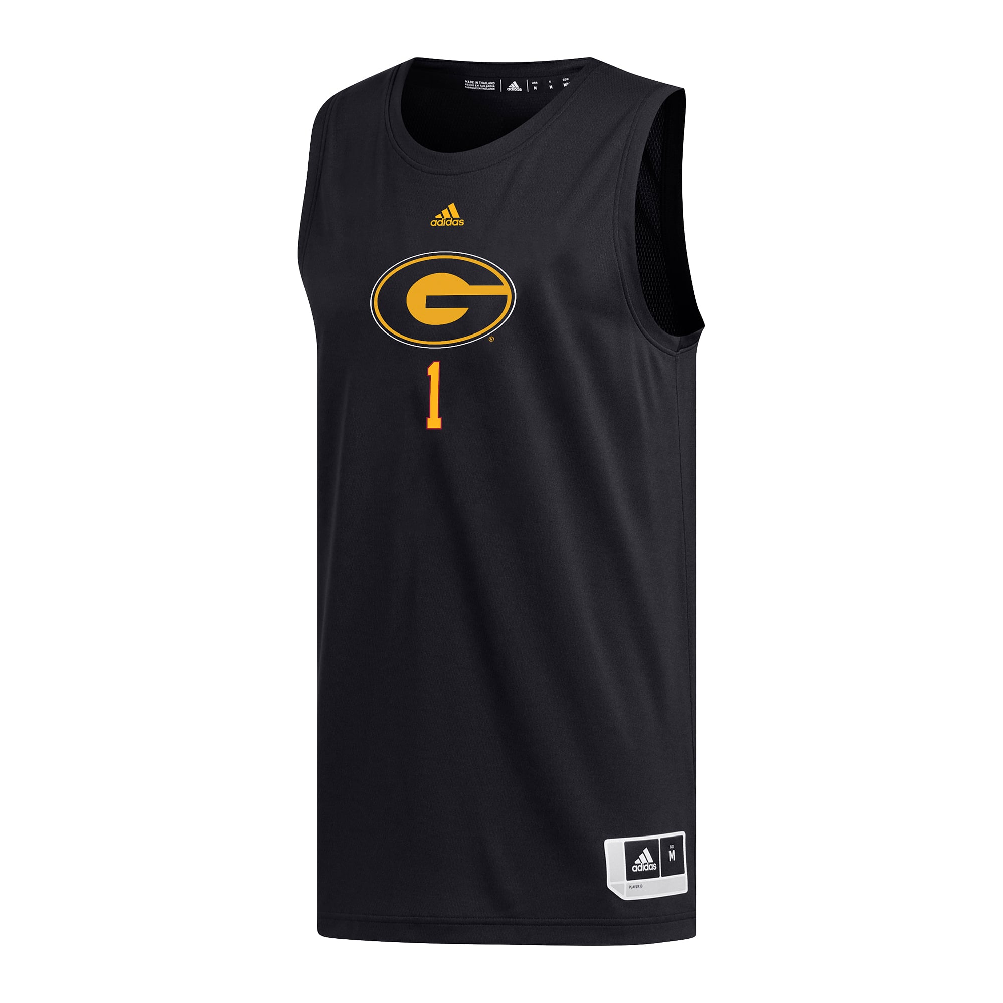 #1 Grambling Tigers Basketball Jersey Black - front view