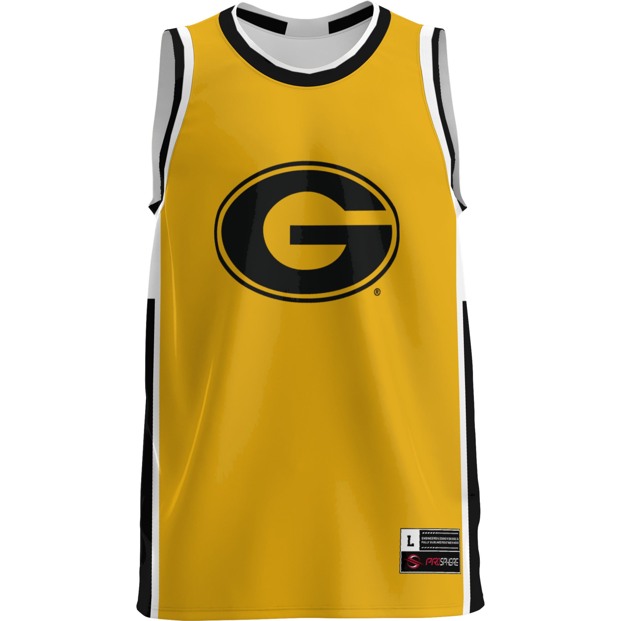 Grambling Tigers Lightweight Basketball Jersey Gold - front view