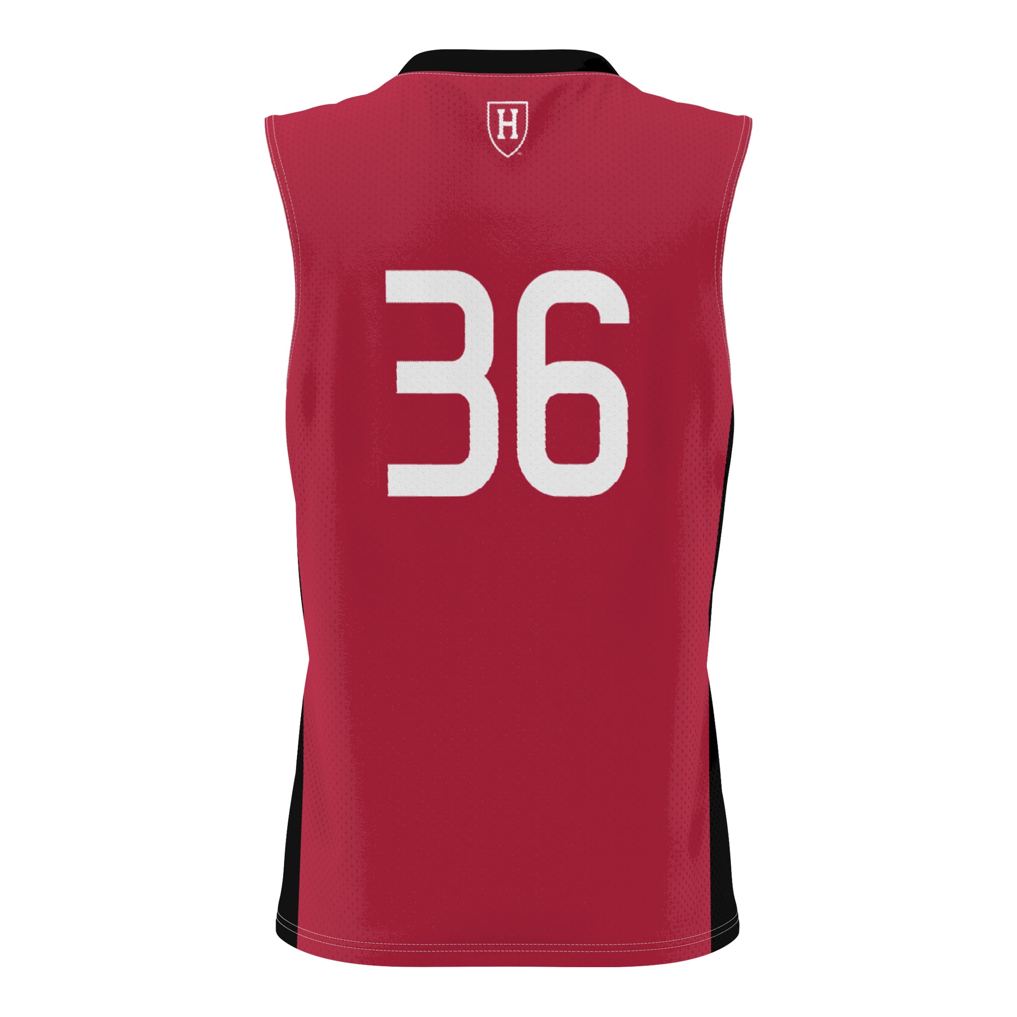 #36 Harvard Crimson Lightweight Basketball Jersey Crimson - back view
