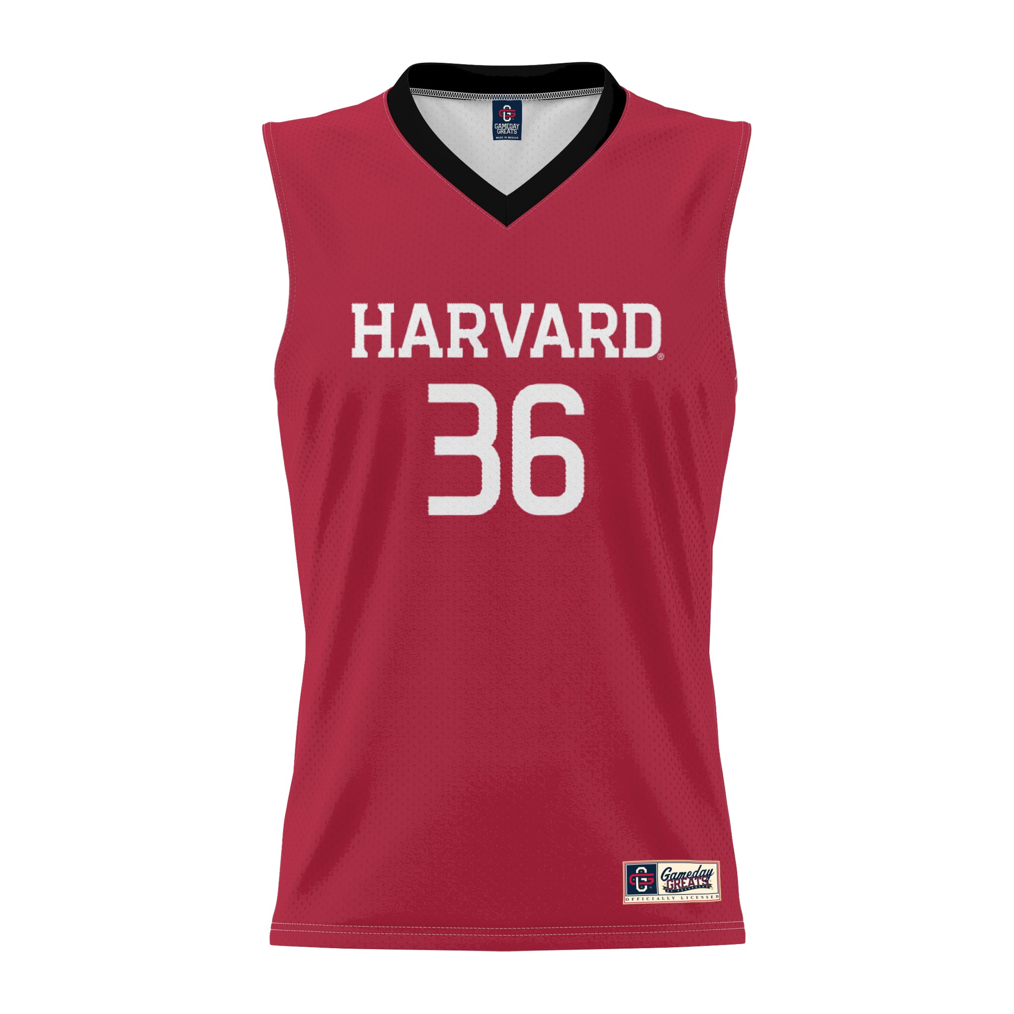 #36 Harvard Crimson Lightweight Basketball Jersey Crimson - front view