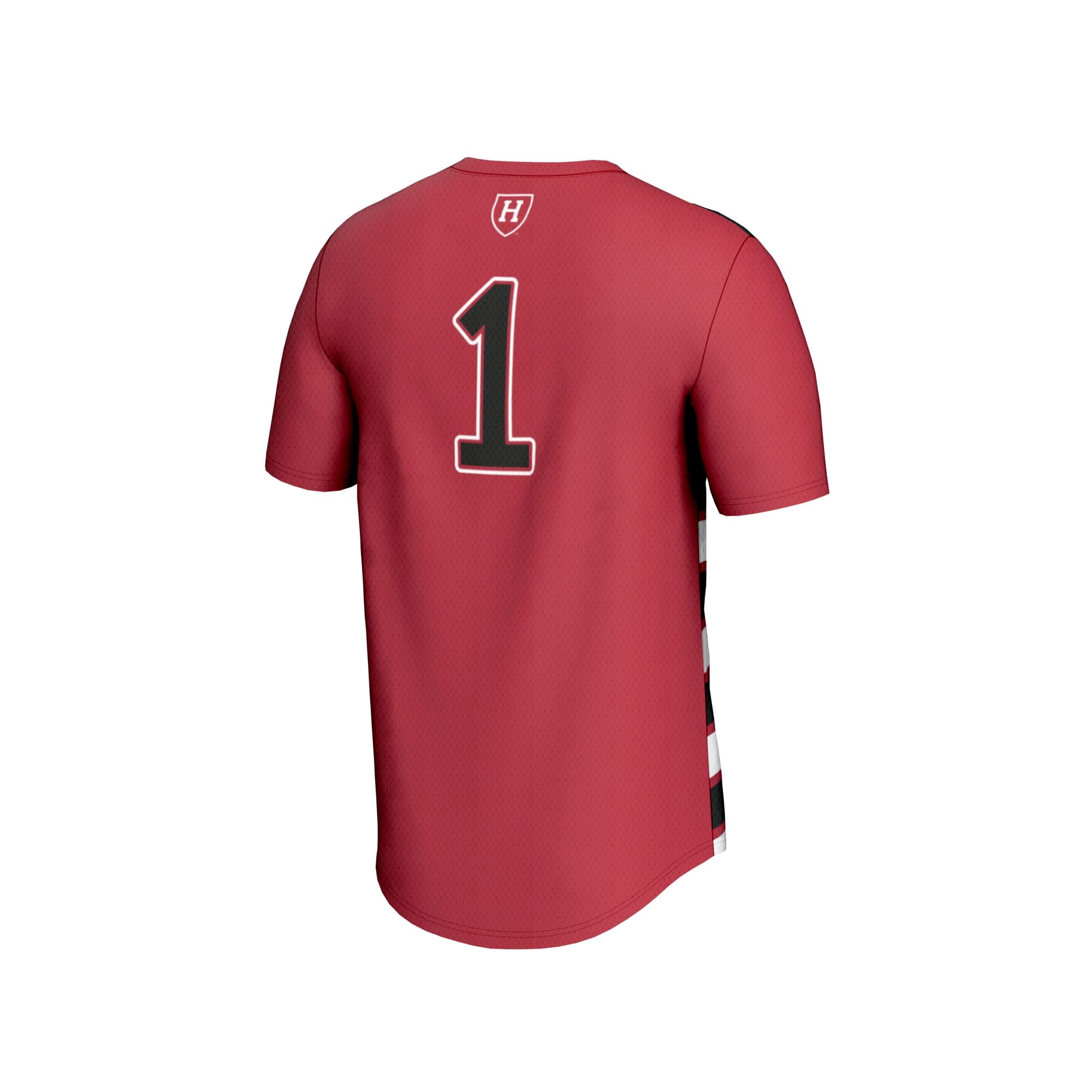 #1 Harvard Crimson Unisex Lightweight Soccer Fashion Jersey Crimson - back view