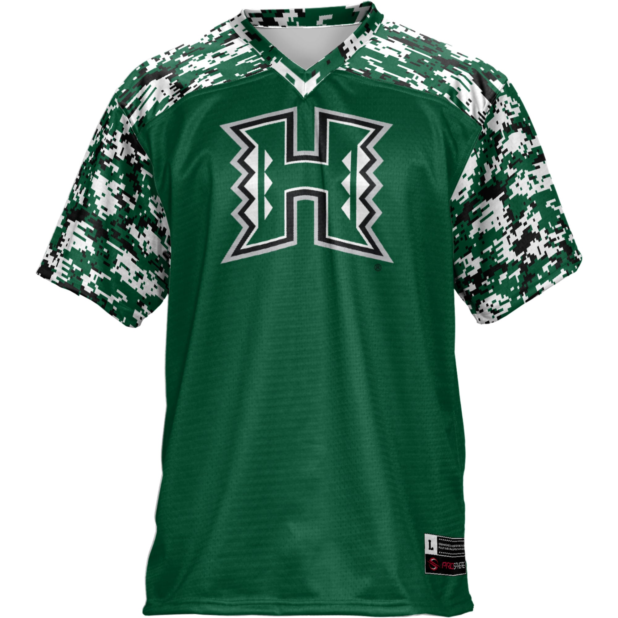 Hawaii Rainbow Warriors Football Jersey Green - front view
