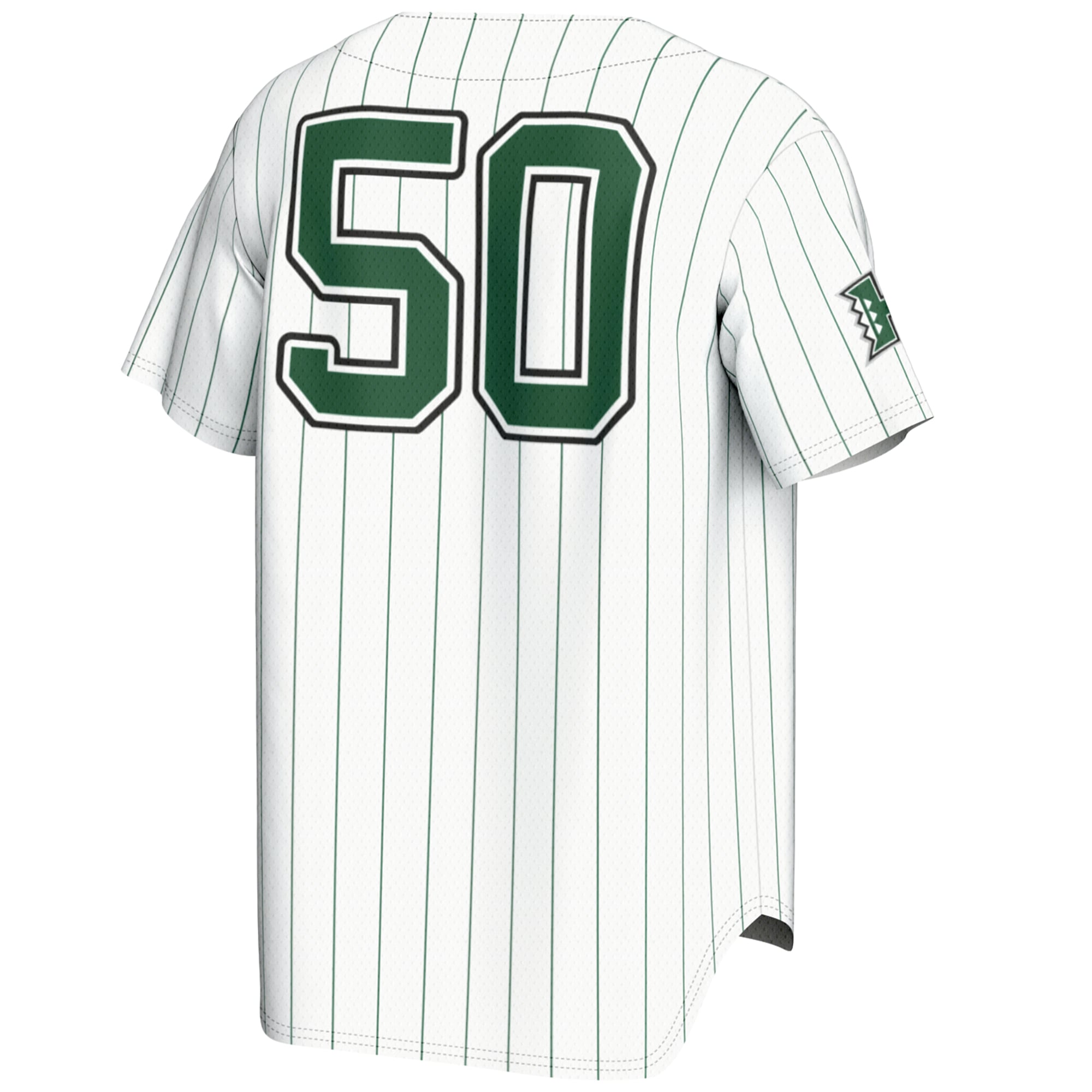 #1 Hawaii Rainbow Warriors Youth Lightweight Baseball Jersey White - back view