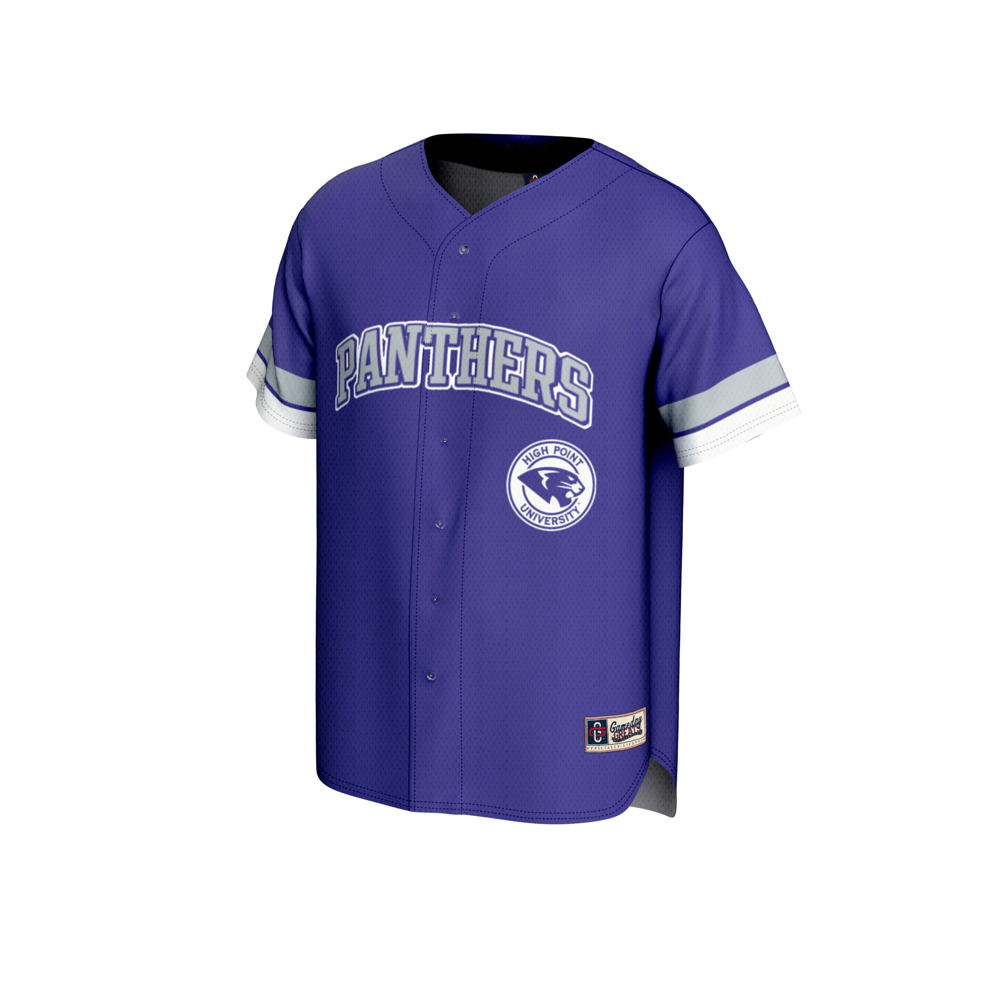 High Point Panthers Baseball Jersey Purple - front view