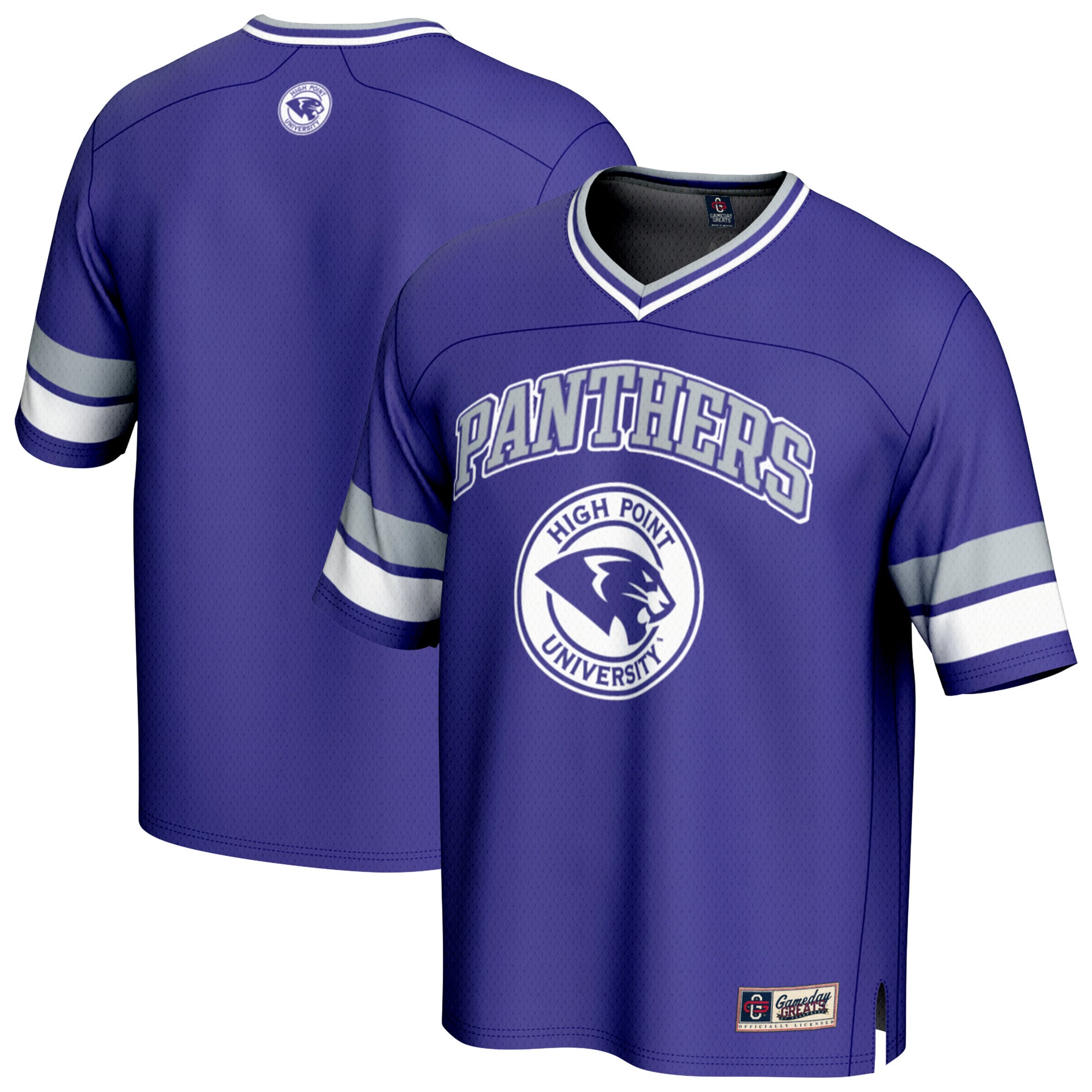 High Point Panthers Football Jersey Purple - front and back view