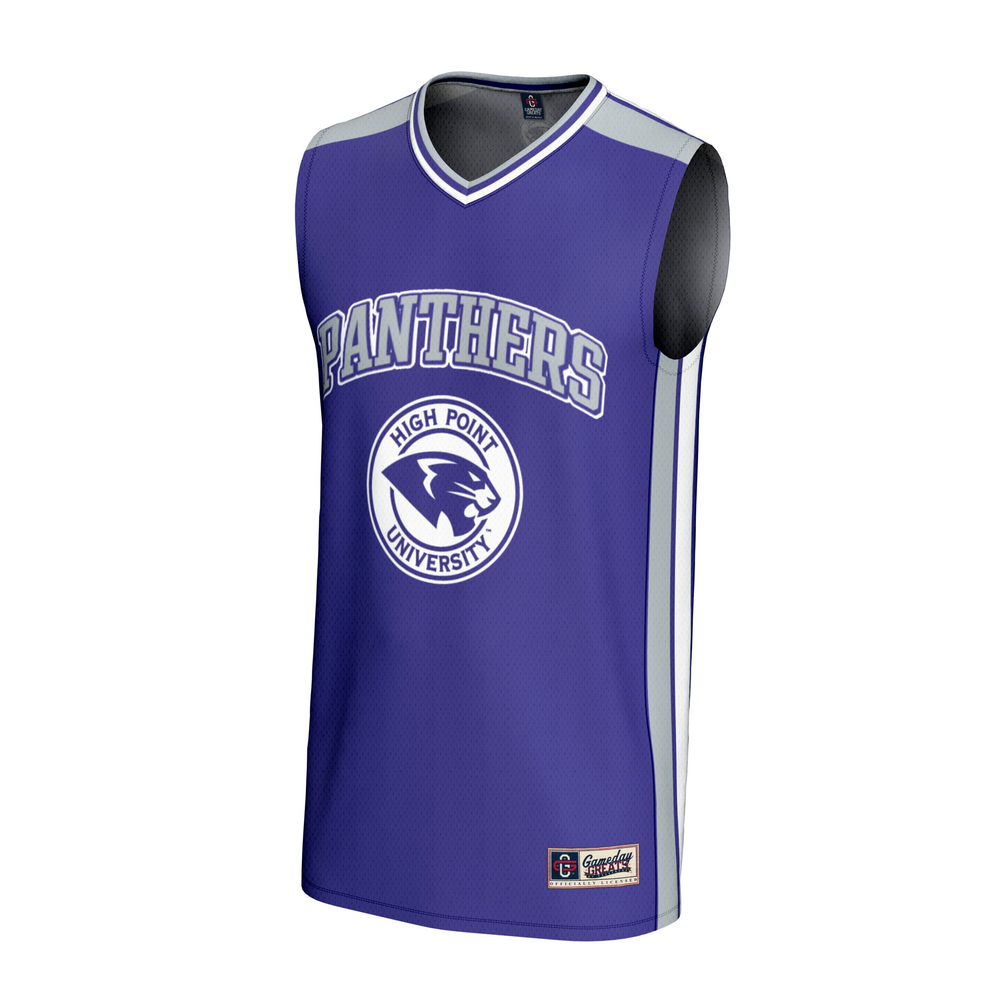 High Point Panthers Youth Basketball Jersey Purple - front view