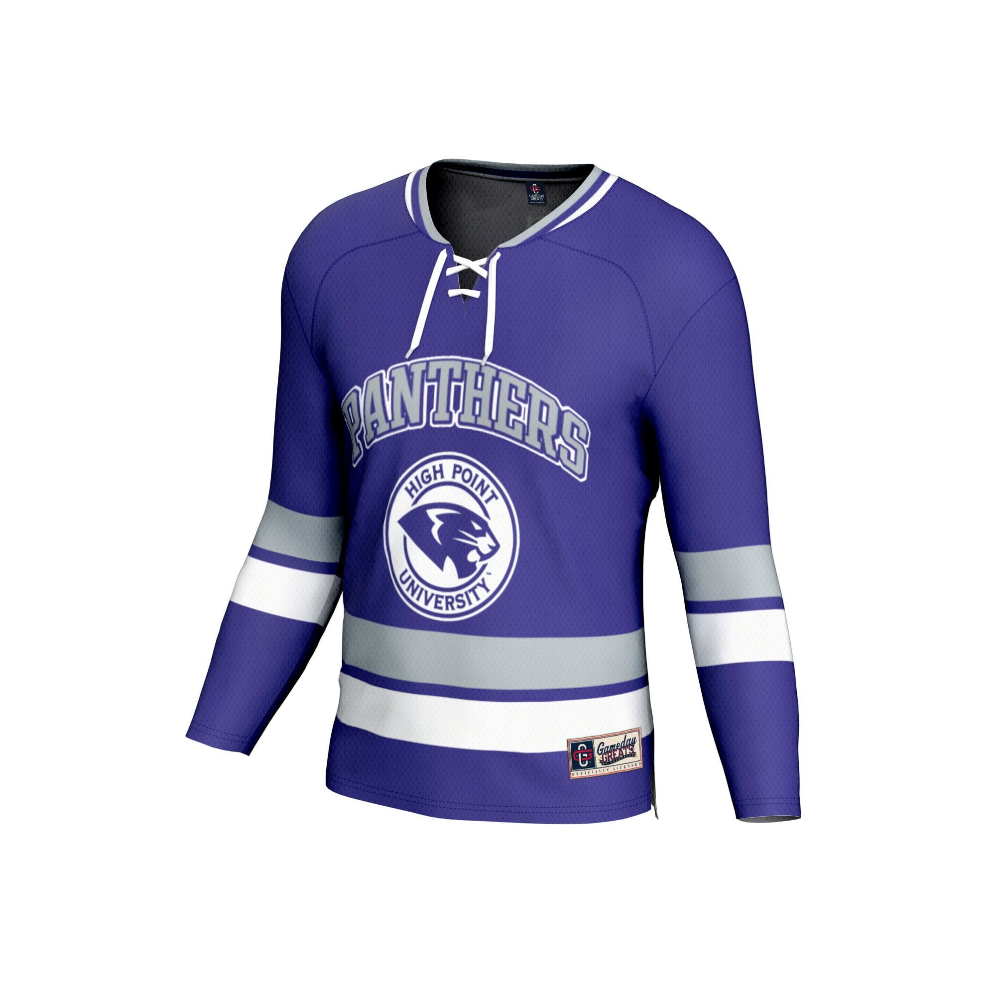 High Point Panthers Youth Hockey Jersey Purple - front view
