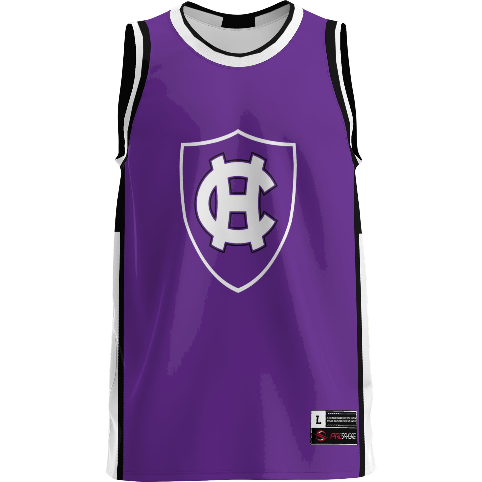 Holy Cross Crusaders Lightweight Basketball Jersey Purple - front view