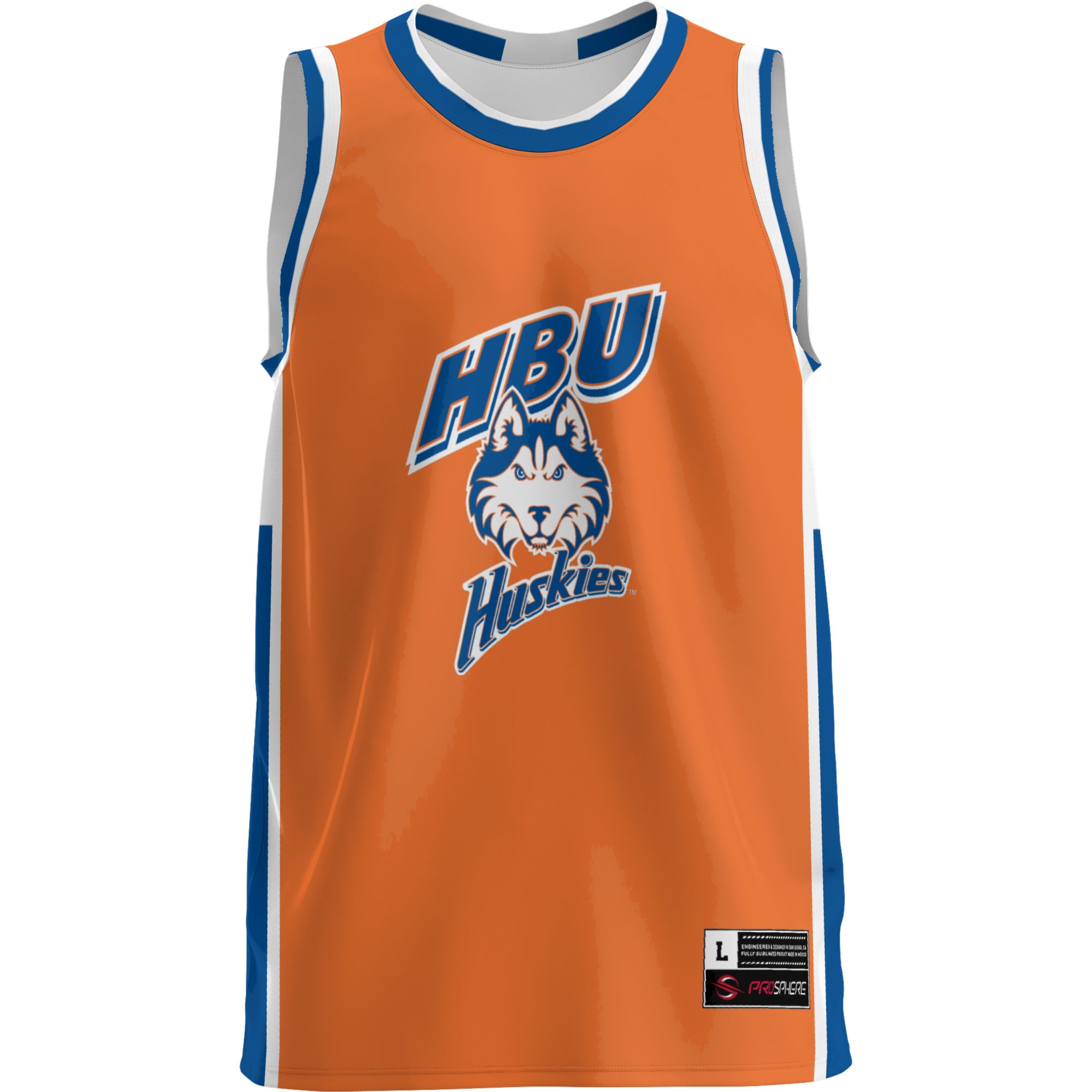 Houston Christian Huskies Lightweight Basketball Jersey Blue - front view