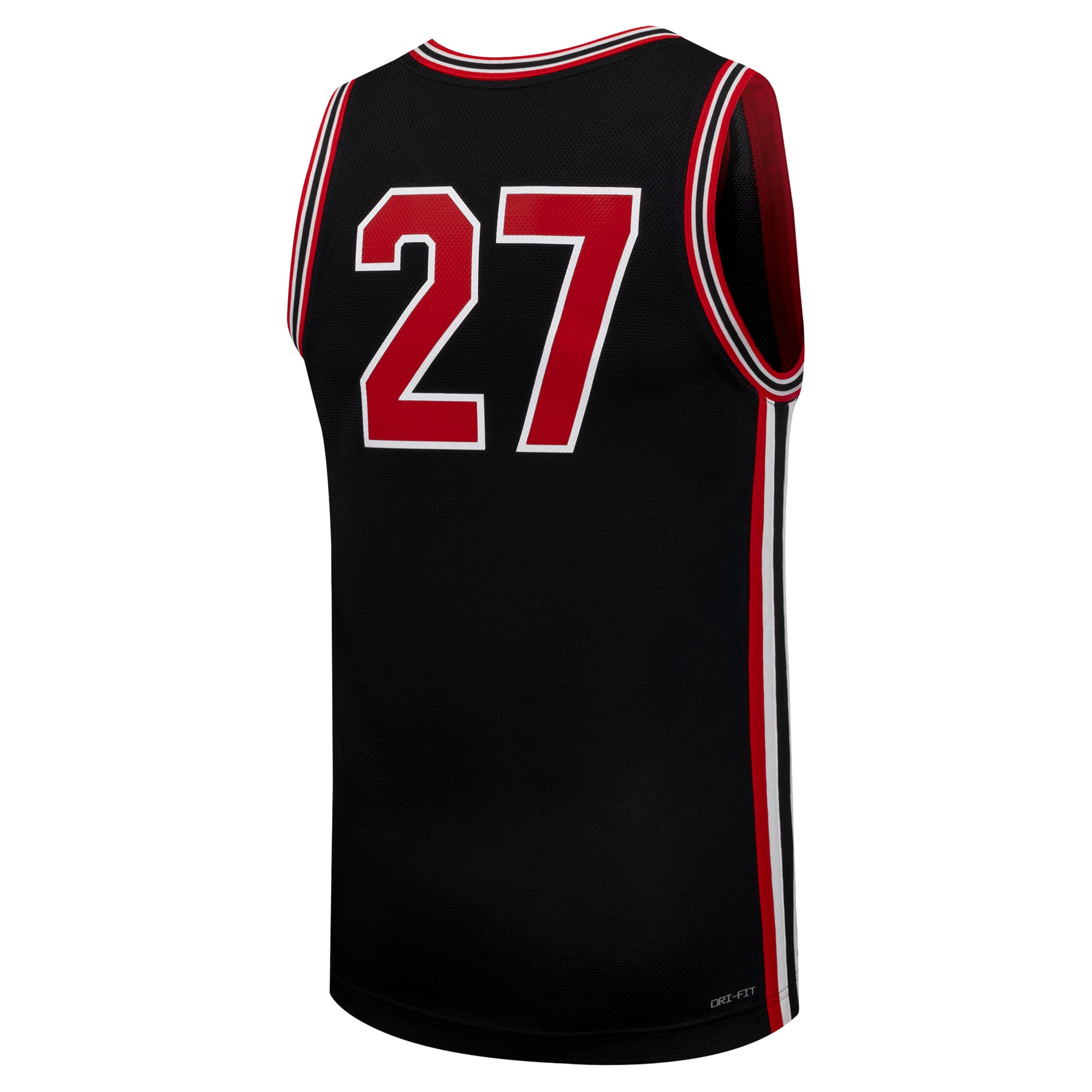 #27 Houston Cougars Basketball Jersey Black - back view