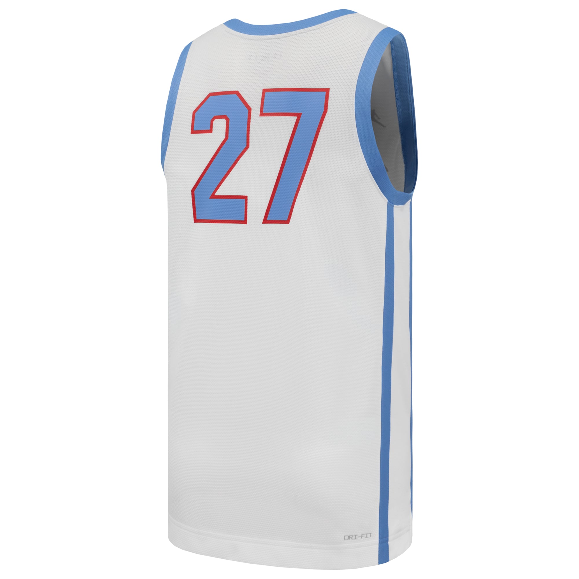 #27 Houston Cougars Basketball Jersey White - back view