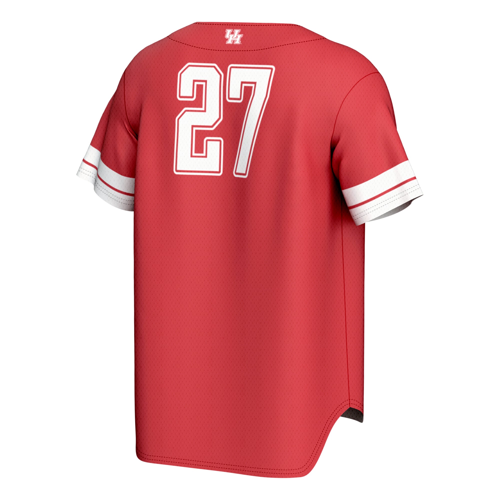 Houston Cougars Unisex Lightweight Collegiate Baseball Fashion Jersey Red - back view