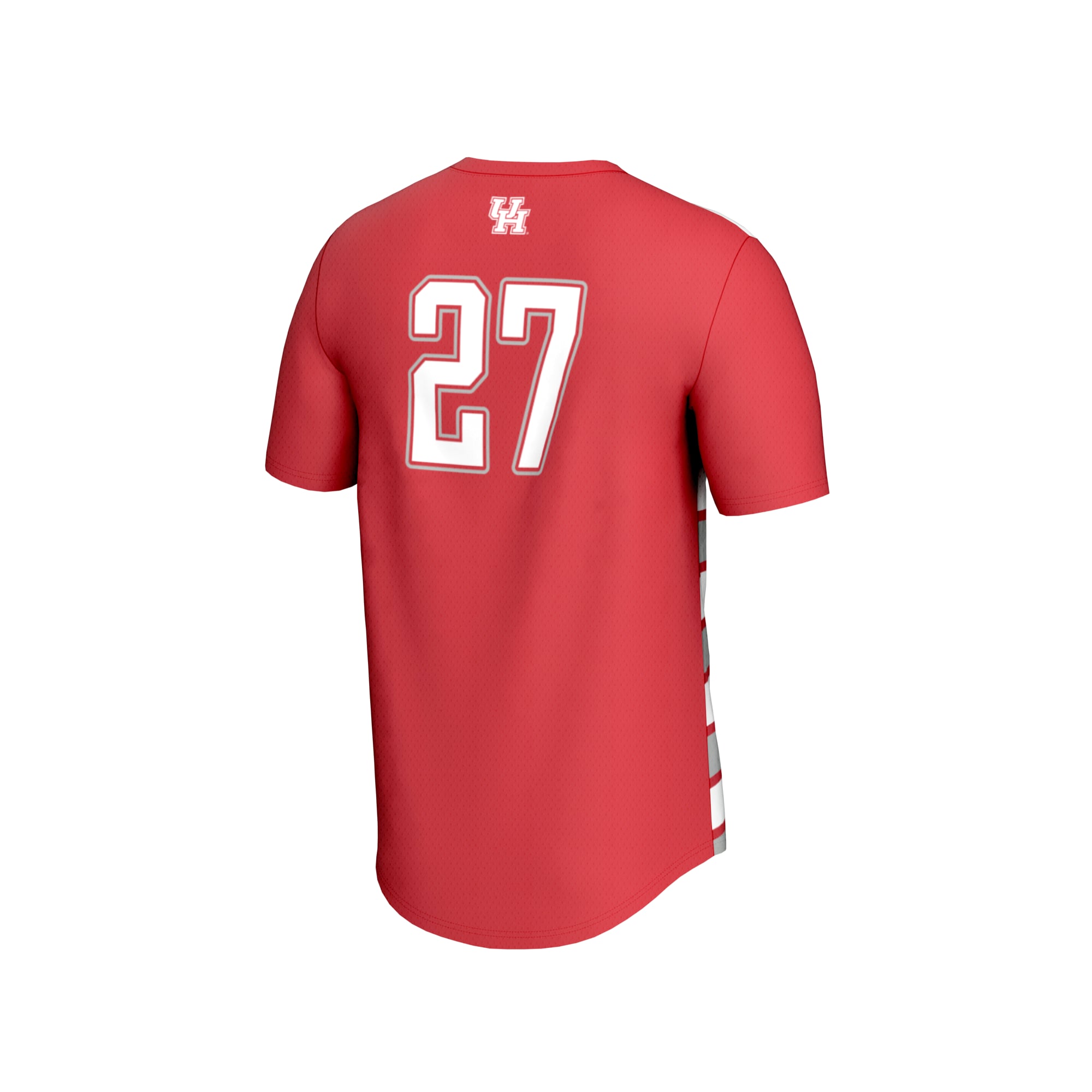 #27 Houston Cougars Unisex Lightweight Soccer Fashion Jersey Red - back view