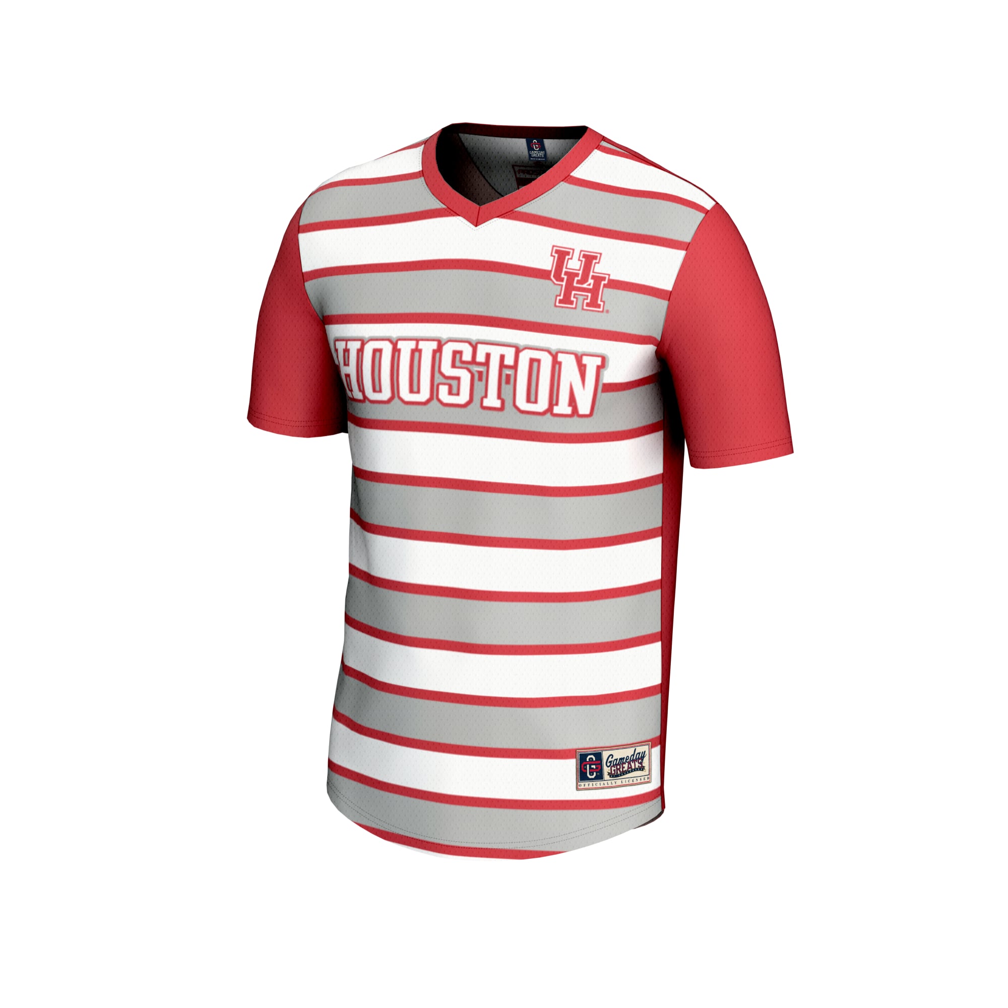 #27 Houston Cougars Unisex Lightweight Soccer Fashion Jersey Red - front view