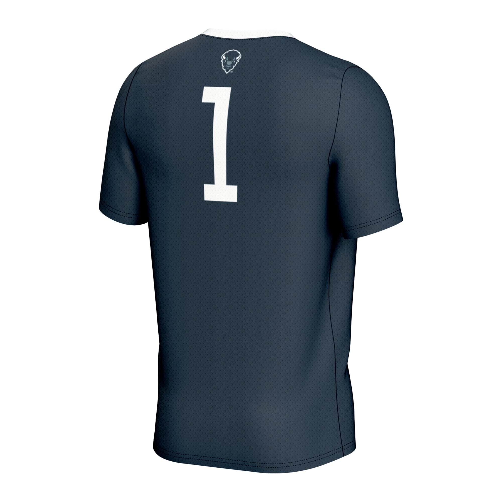 #1 Howard Bison Lightweight Soccer Fashion Jersey Navy - back view