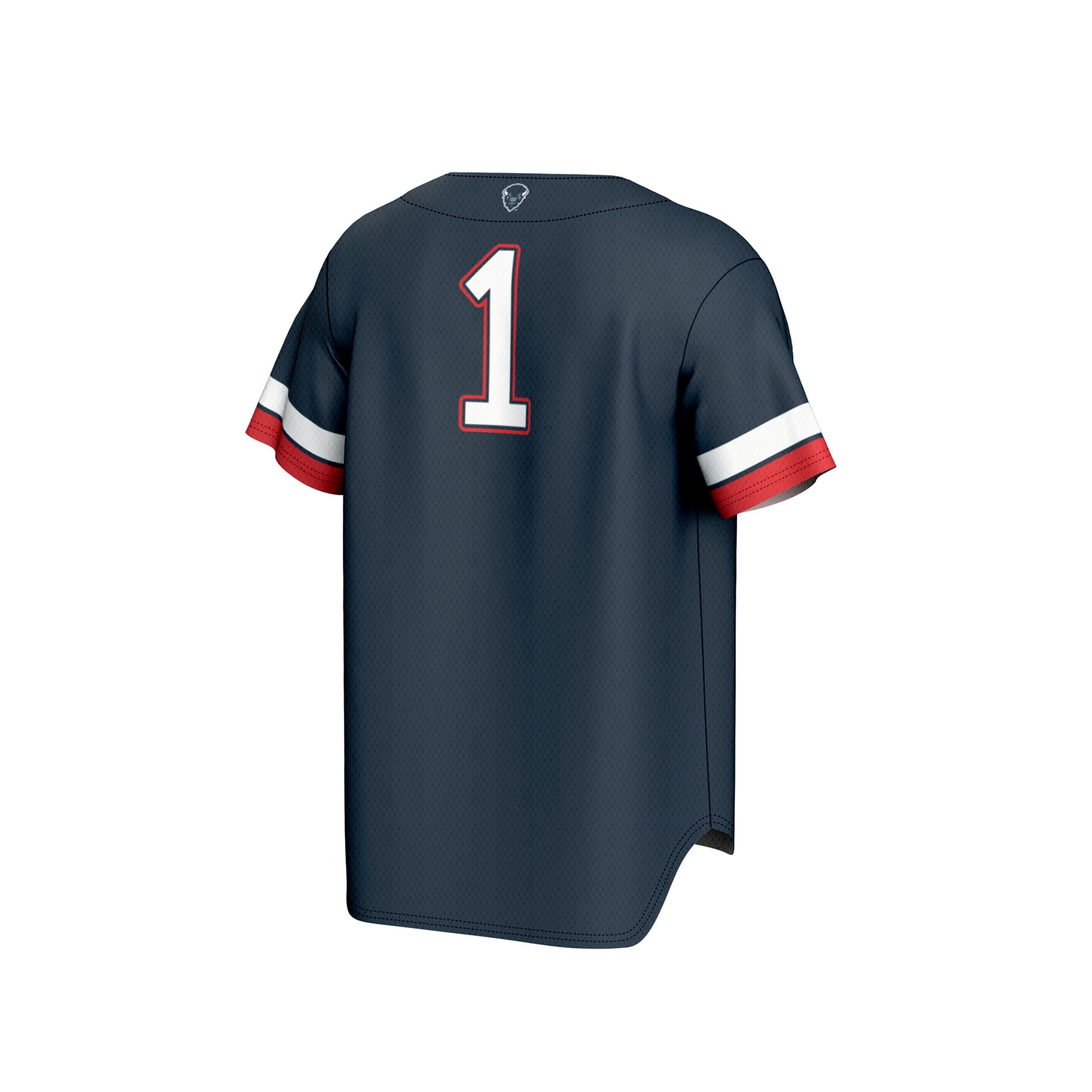 #1 Howard Bison Unisex Collegiate Baseball Fashion Jersey Navy - back view