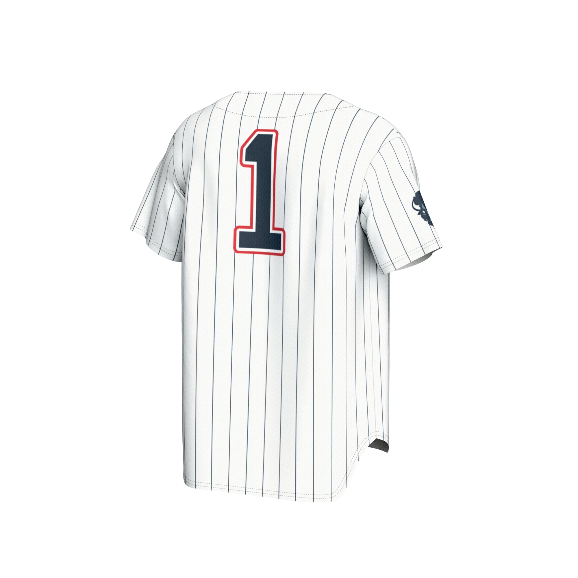 #1 Howard Bison Youth Lightweight Baseball Fashion Jersey White - back view