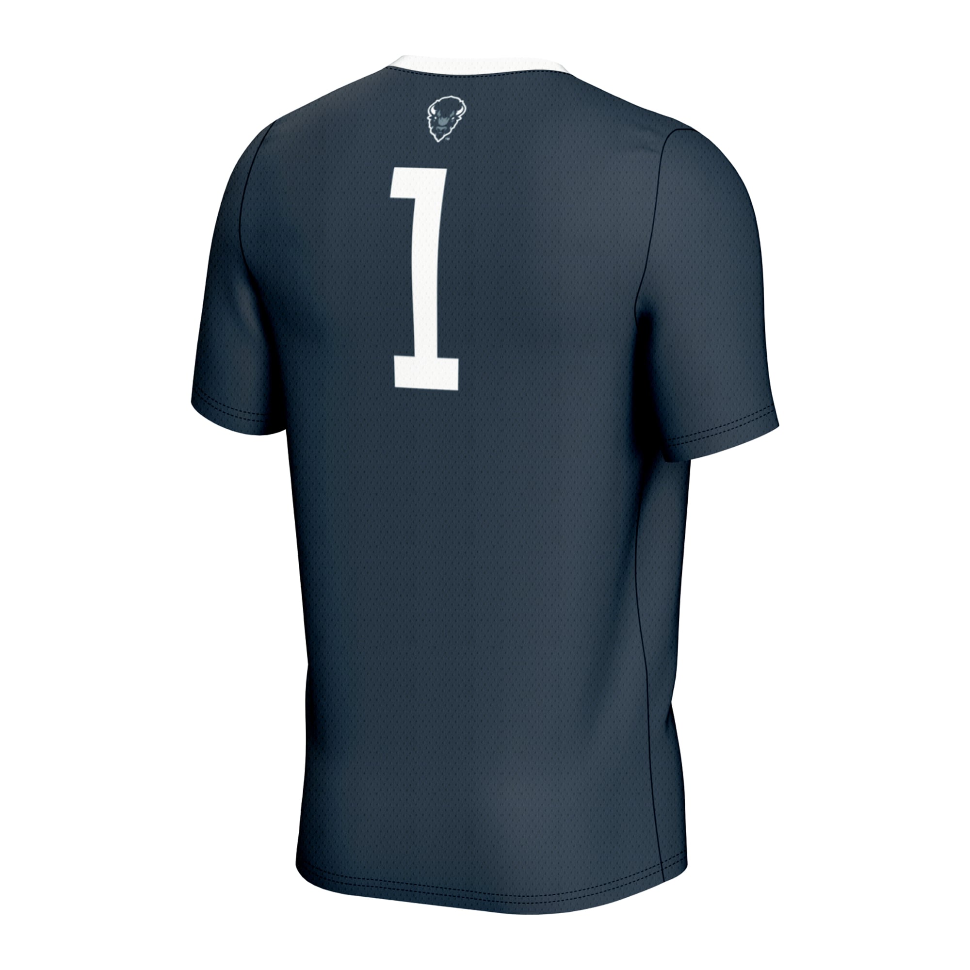 #1 Howard Bison Youth Lightweight Soccer Fashion Jersey Navy - back view