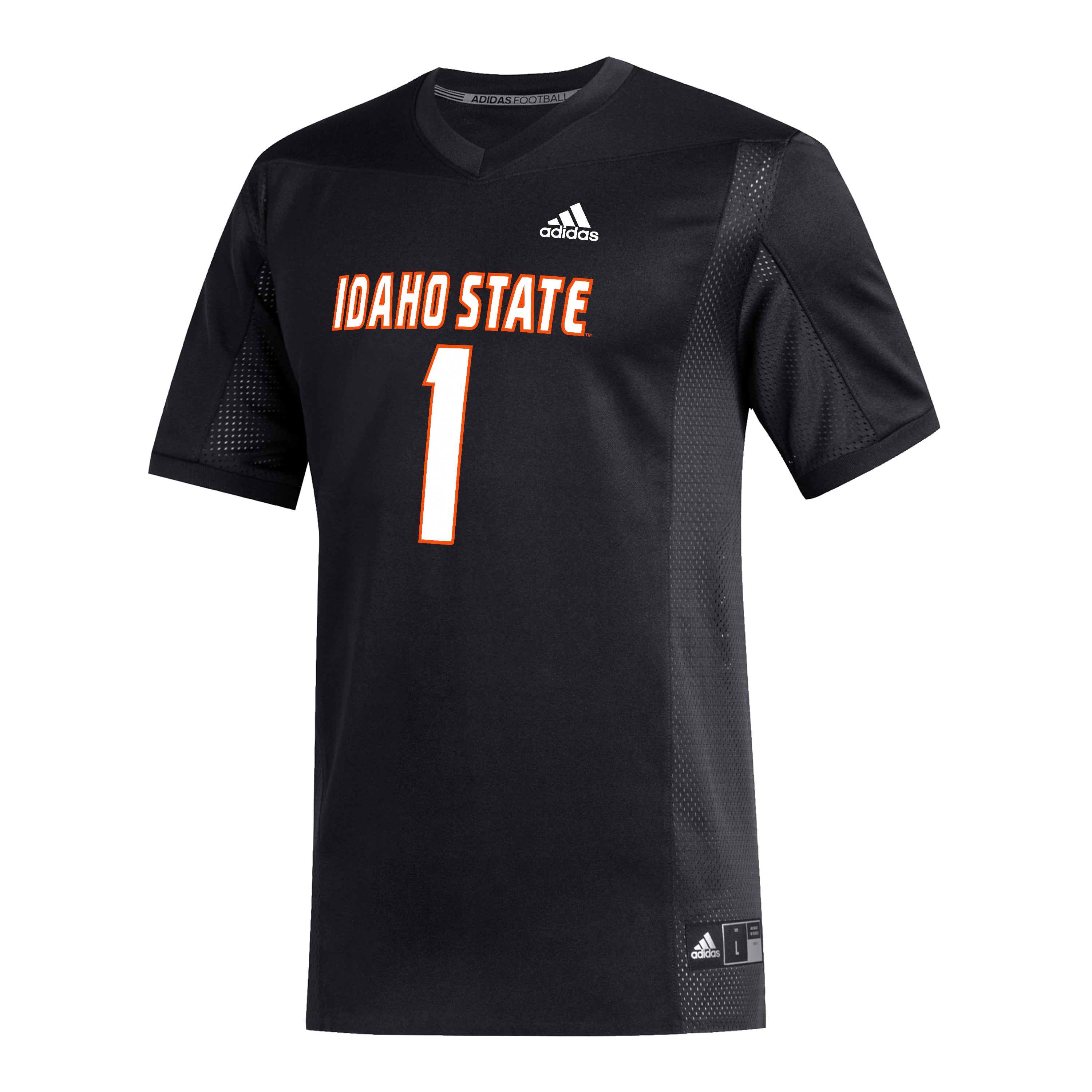 #1 Idaho State Bengals Football Jersey Black - front view