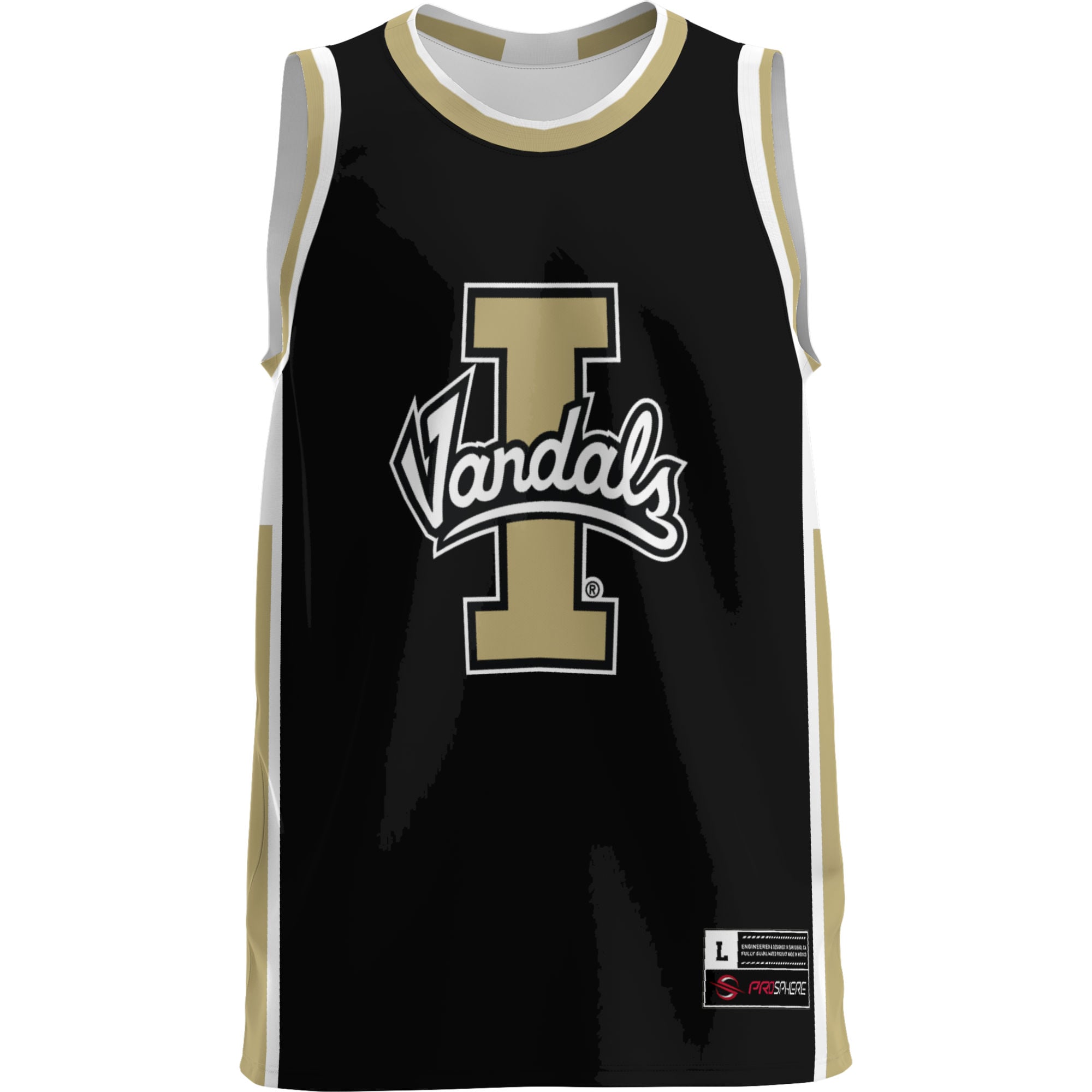 Idaho Vandals Lightweight Basketball Jersey Gold - front view
