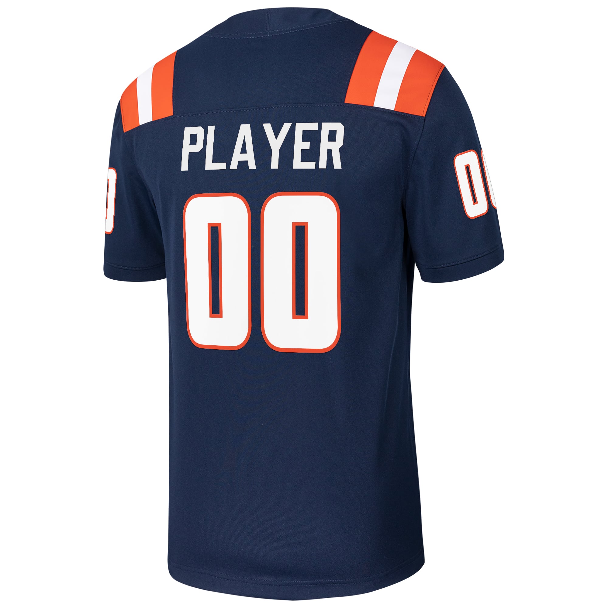 Illinois Fighting Illini Football Jersey Navy - back view