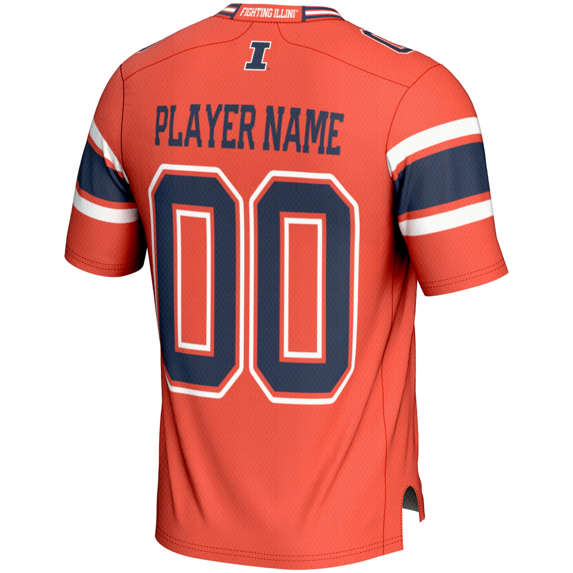 Illinois Fighting Illini Football Jersey Orange - back view