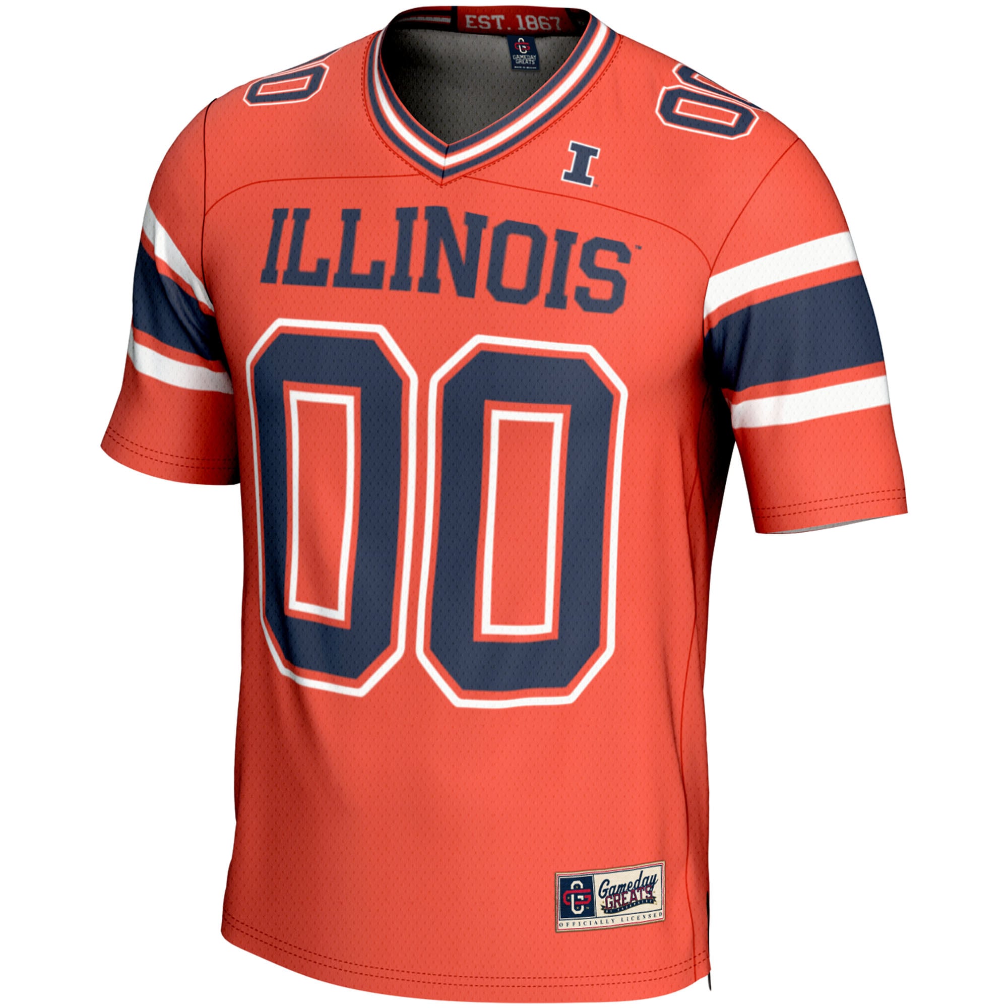 Illinois Fighting Illini Football Jersey Orange - front view