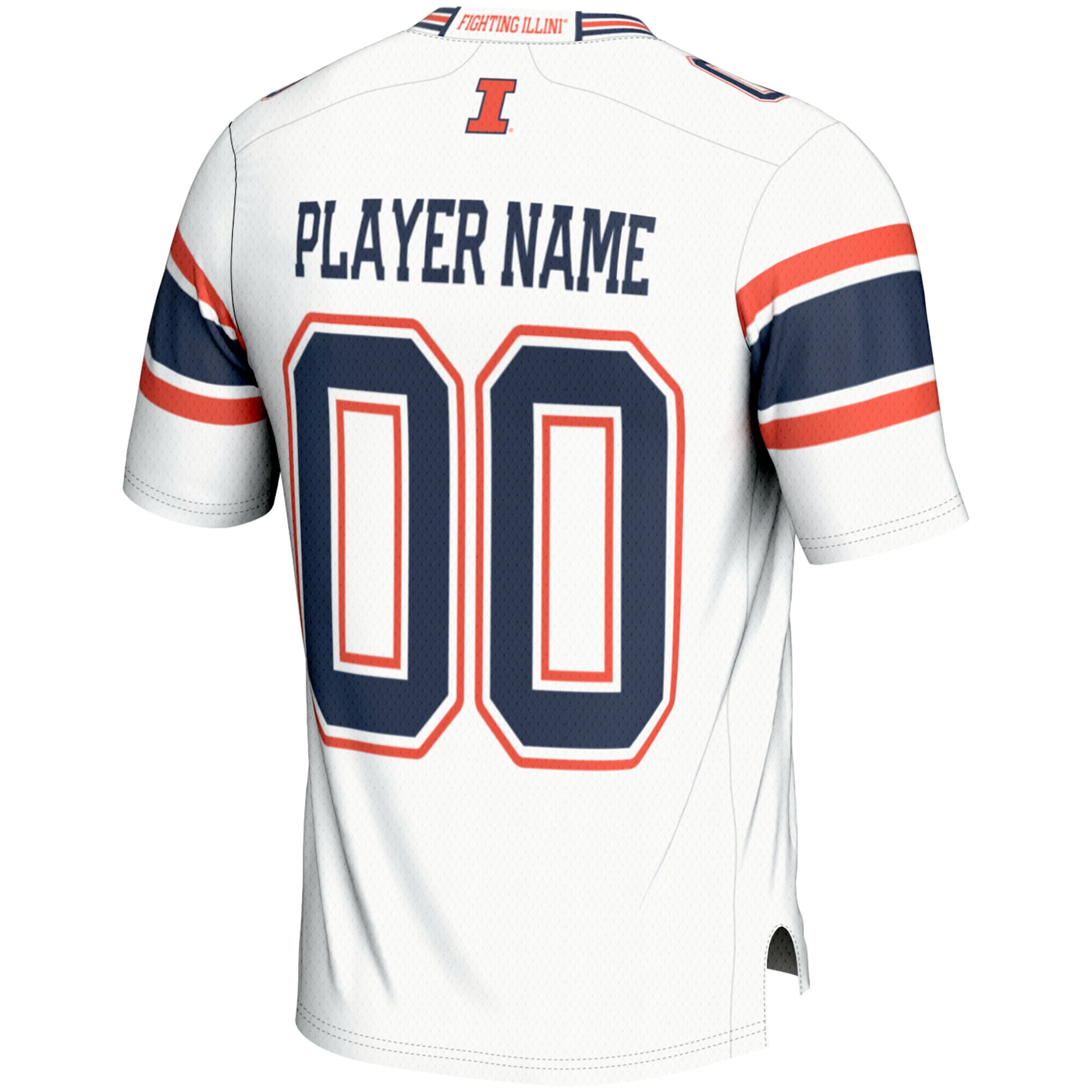 Illinois Fighting Illini Football Jersey White - back view