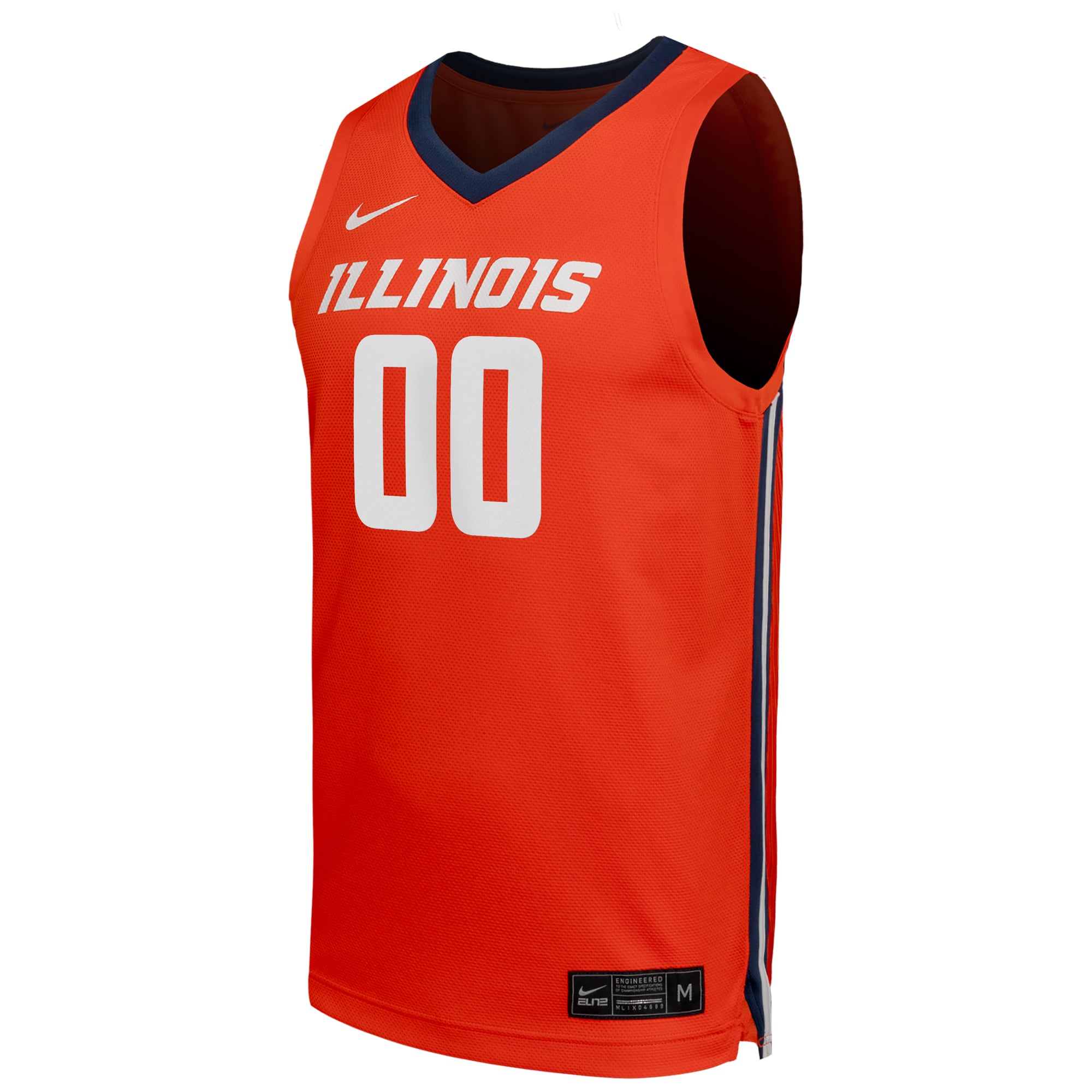 Illinois Fighting Illini Unisex Men's Basketball Jersey Orange - front view