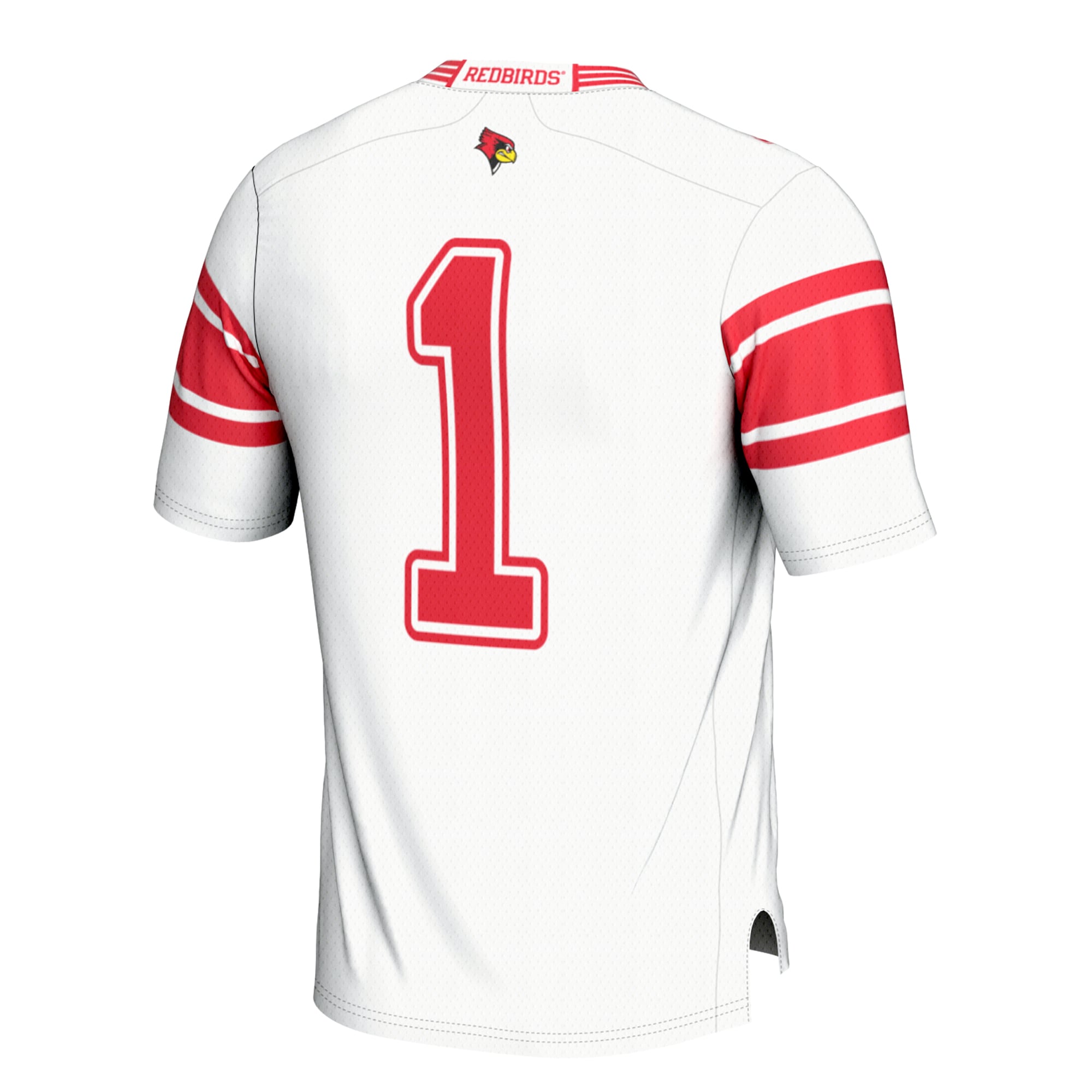 #1 Illinois State Redbirds Football Jersey - White - back view