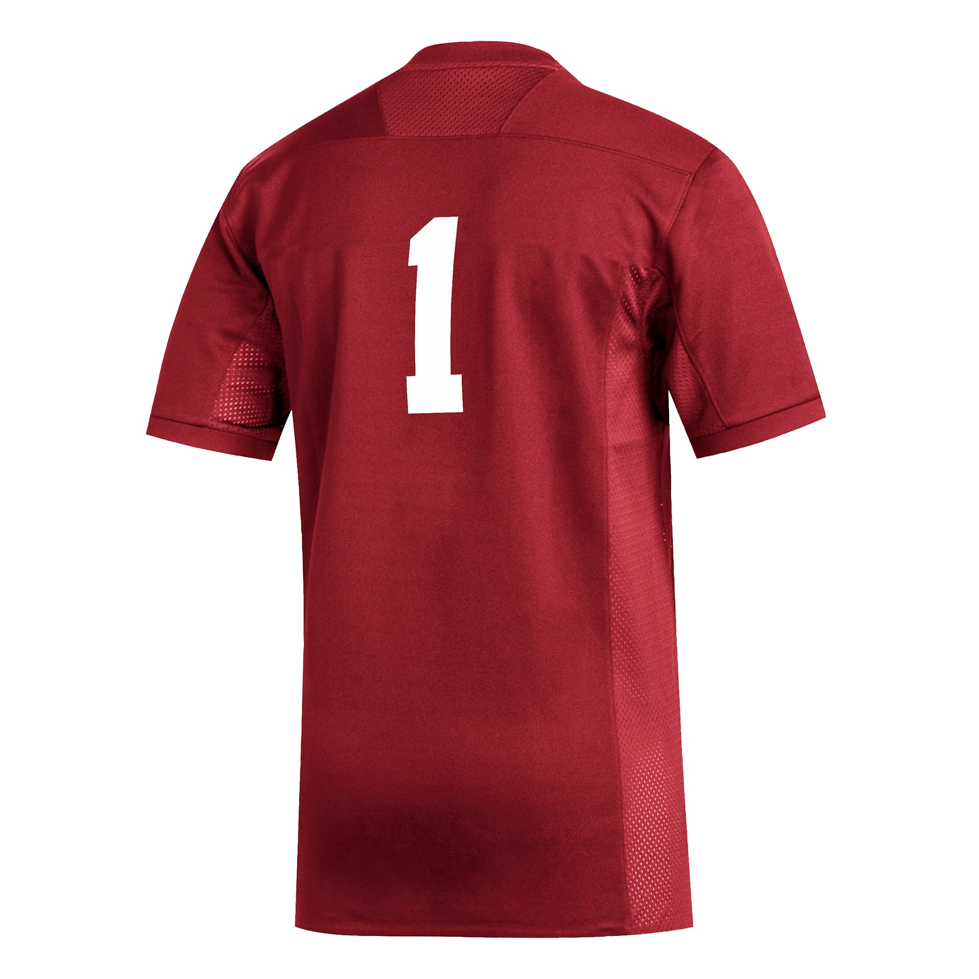 #1 Indiana Hoosiers Football Jersey Crimson - back view